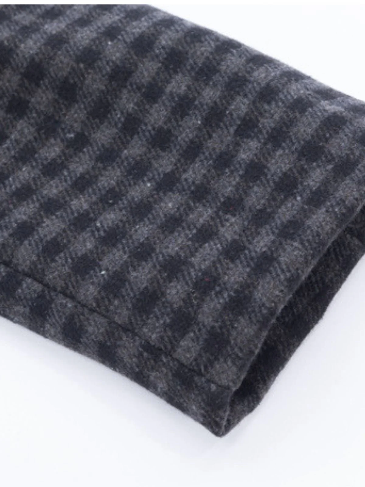 Grau 1950er Halloween Wednesday Plaid Faux-Wolle Cape Mantel - Image 4
