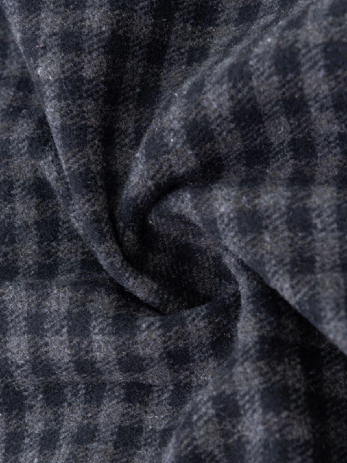 Grau 1950er Halloween Wednesday Plaid Faux-Wolle Cape Mantel - Image 5