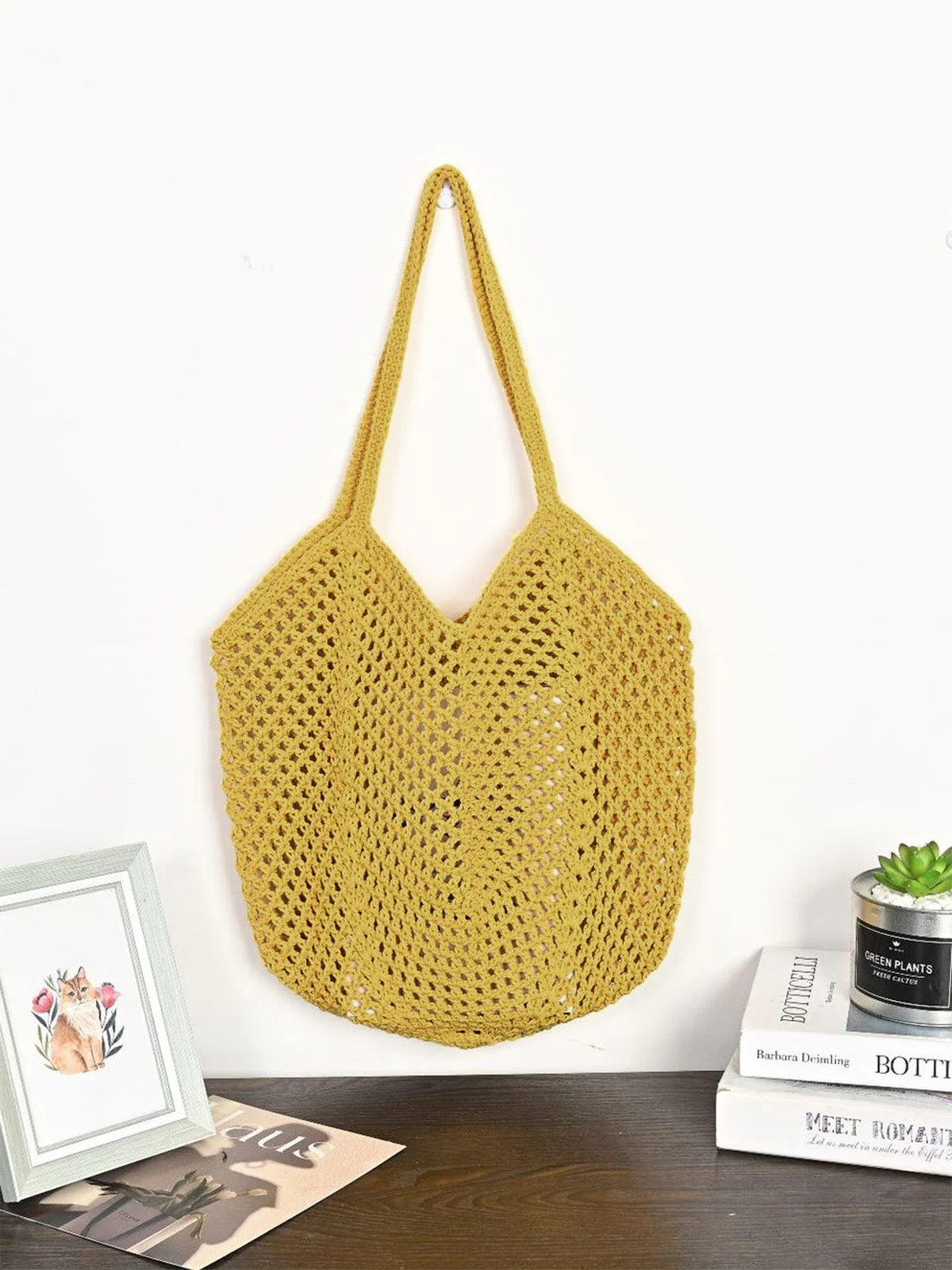 Große Strohtasche, gewebt - Image 2