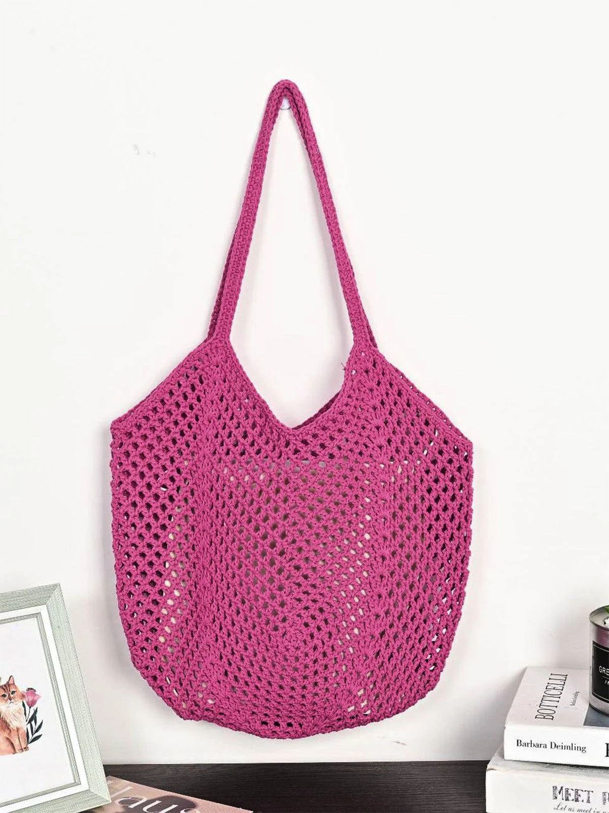 Große Strohtasche, gewebt - Image 4