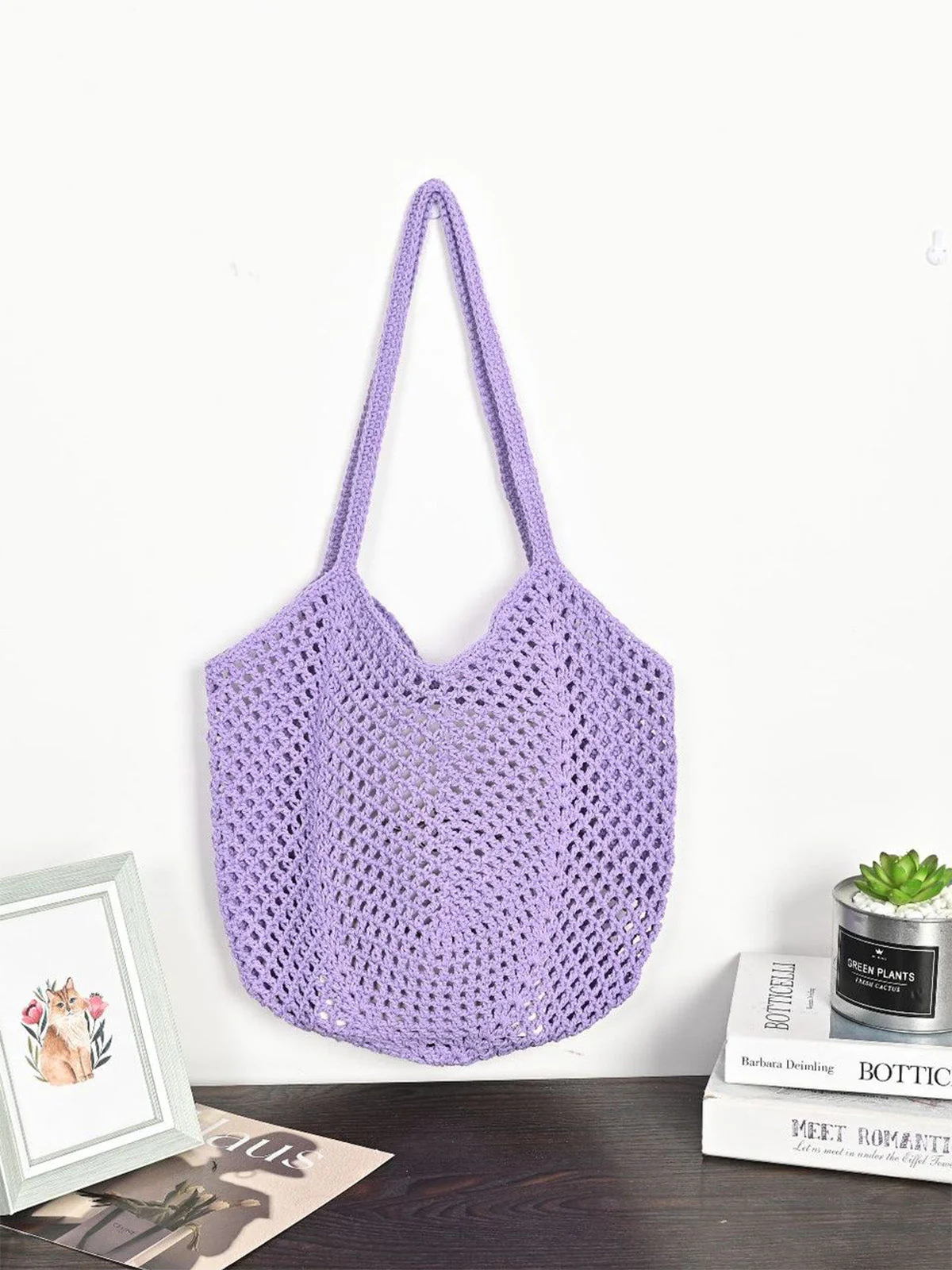 Große Strohtasche, gewebt - Image 6