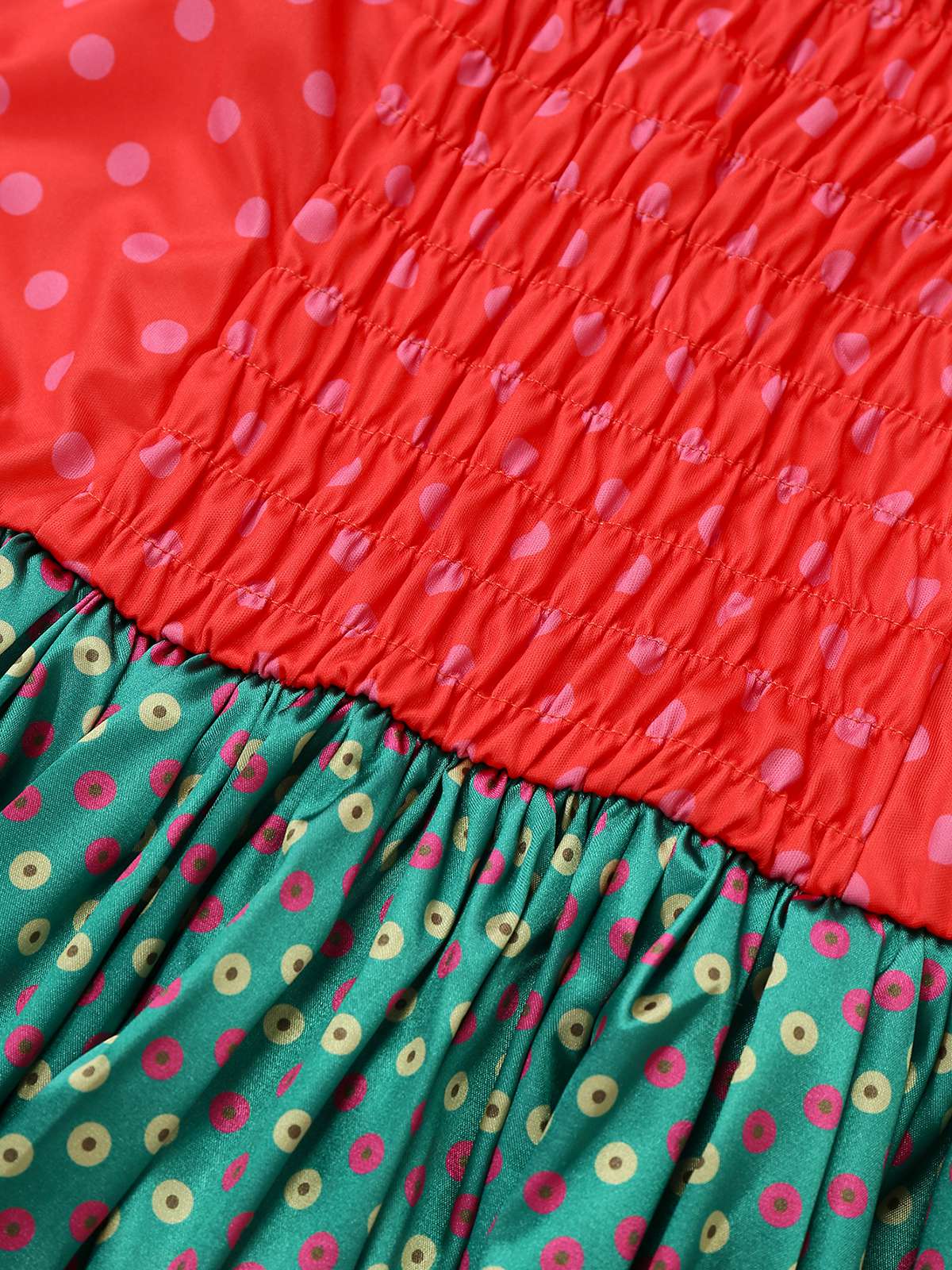 Grün 1930er Grinch Martha Cosplay Polka Dot Trägerlos Kleid - Image 6
