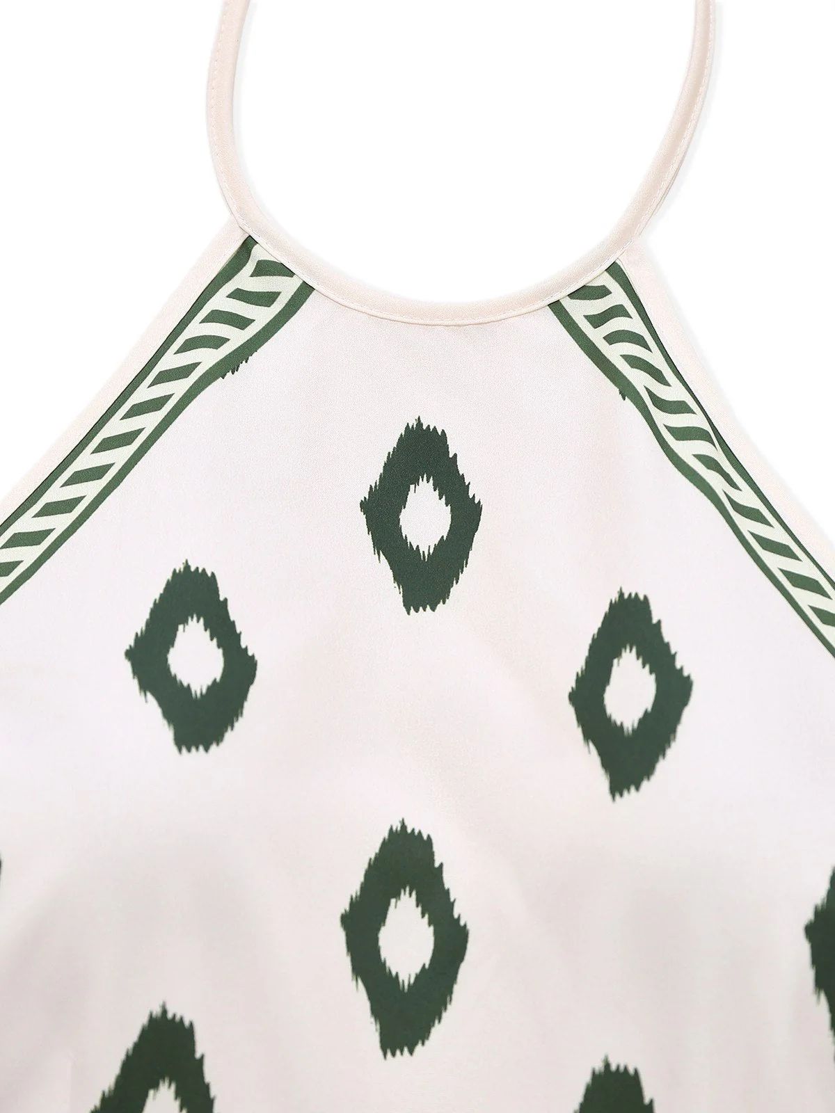 Grün 1930er Palmen Halter Jumpsuit - Image 3