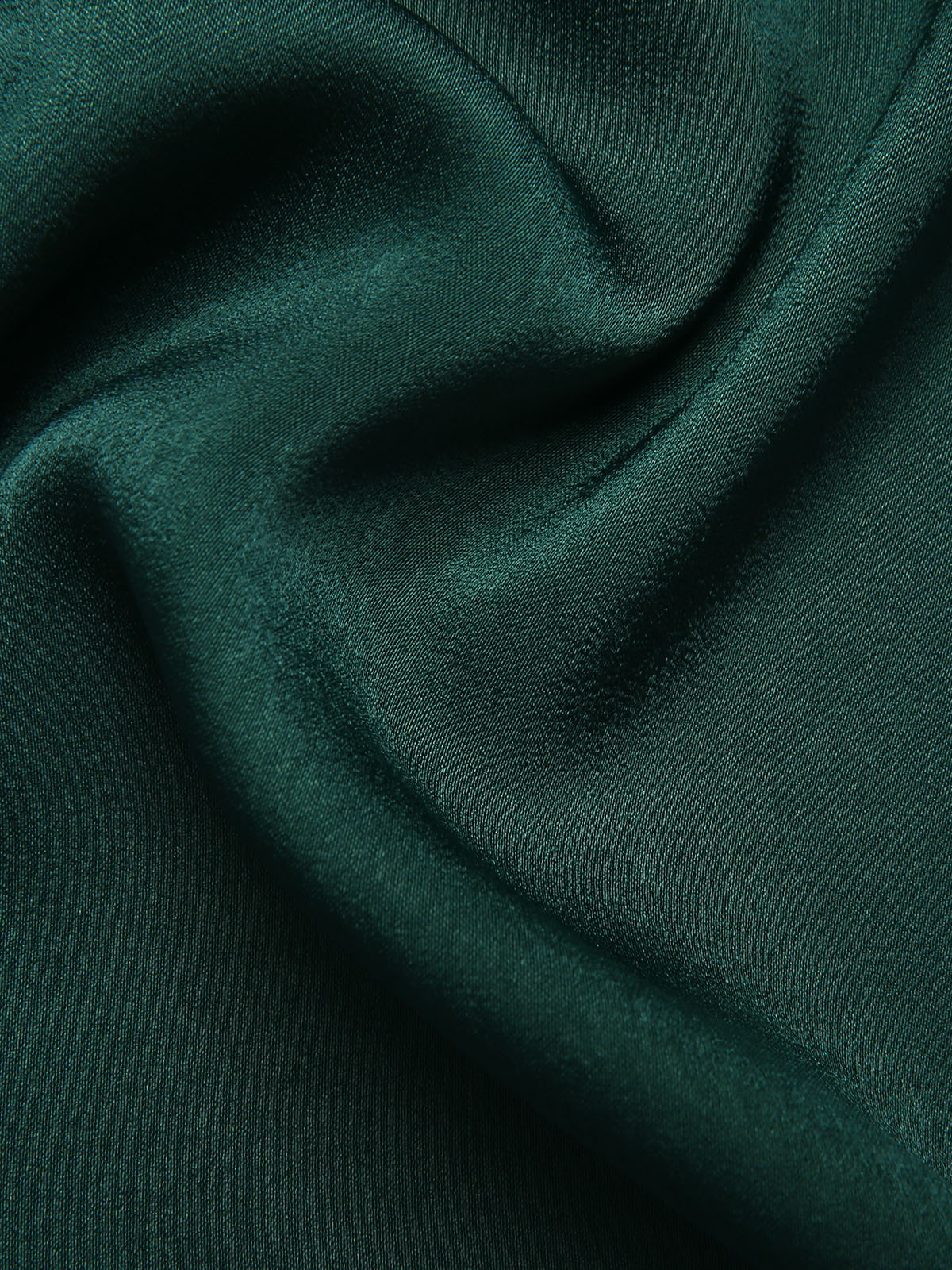 Grün 1940er Solide V-Ausschnitt Breite-Bein Jumpsuit - Image 6