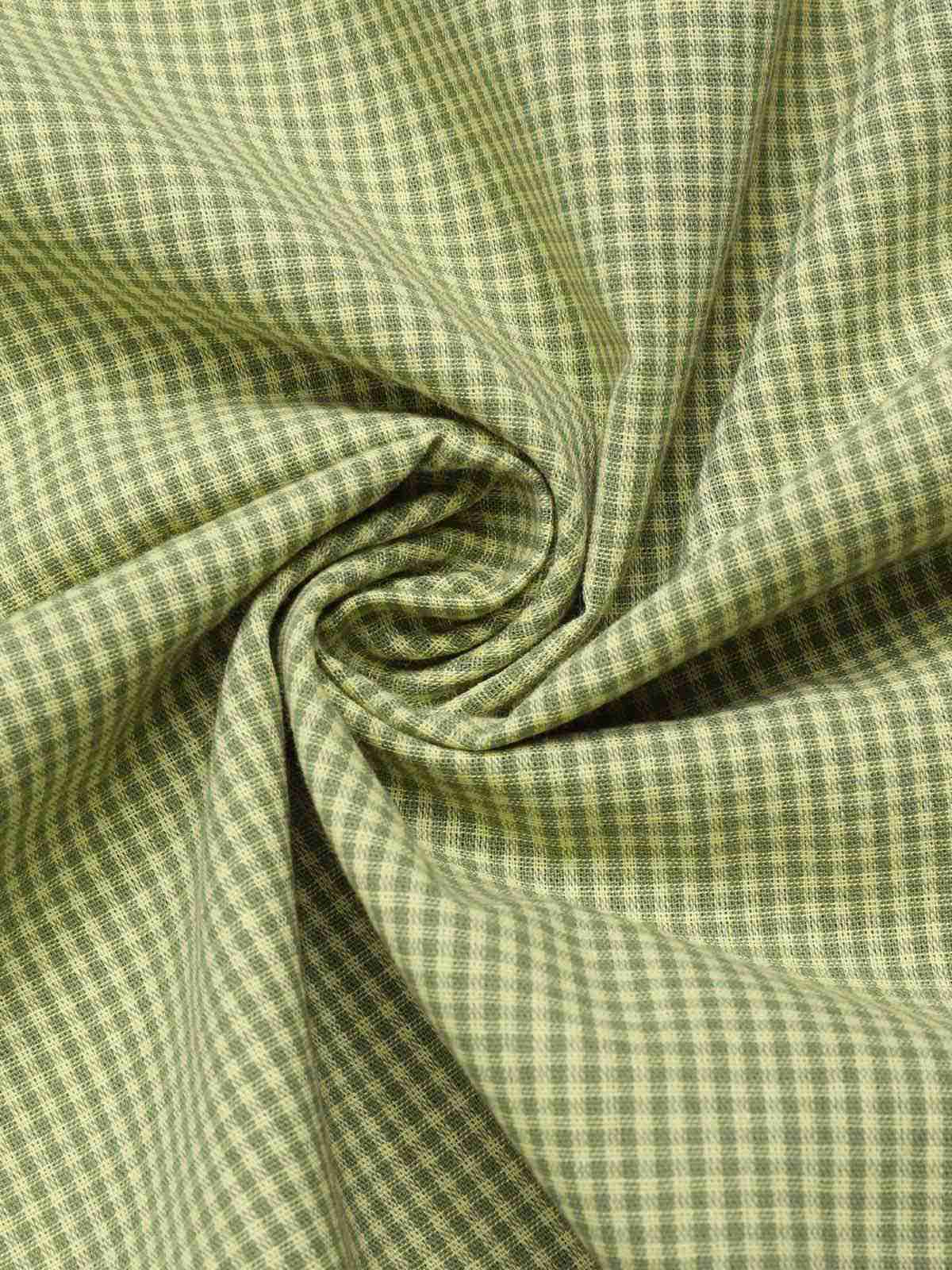 Grün 1940er Spitze Stitching Gingham Plaid Baumwolle Kleid - Image 9