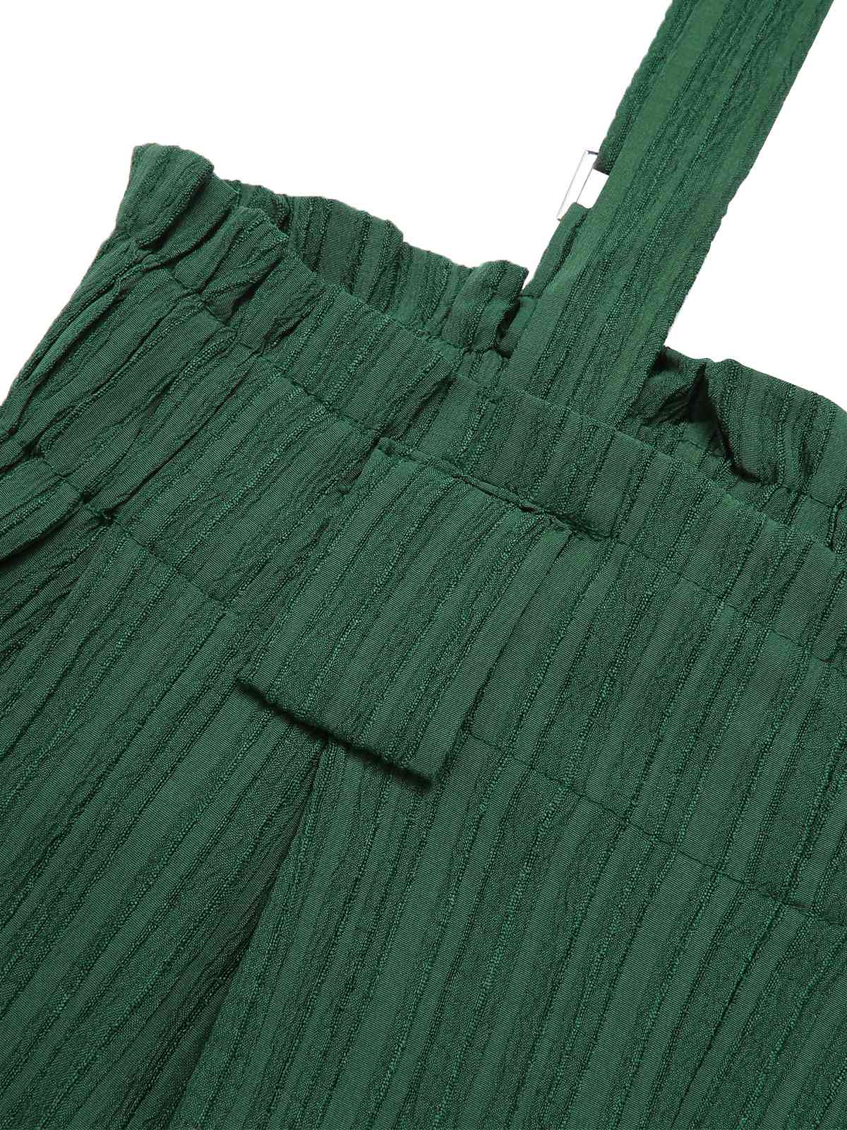 Grün 1950er Gürtel Träger Weites-Bein Jumpsuit - Image 3