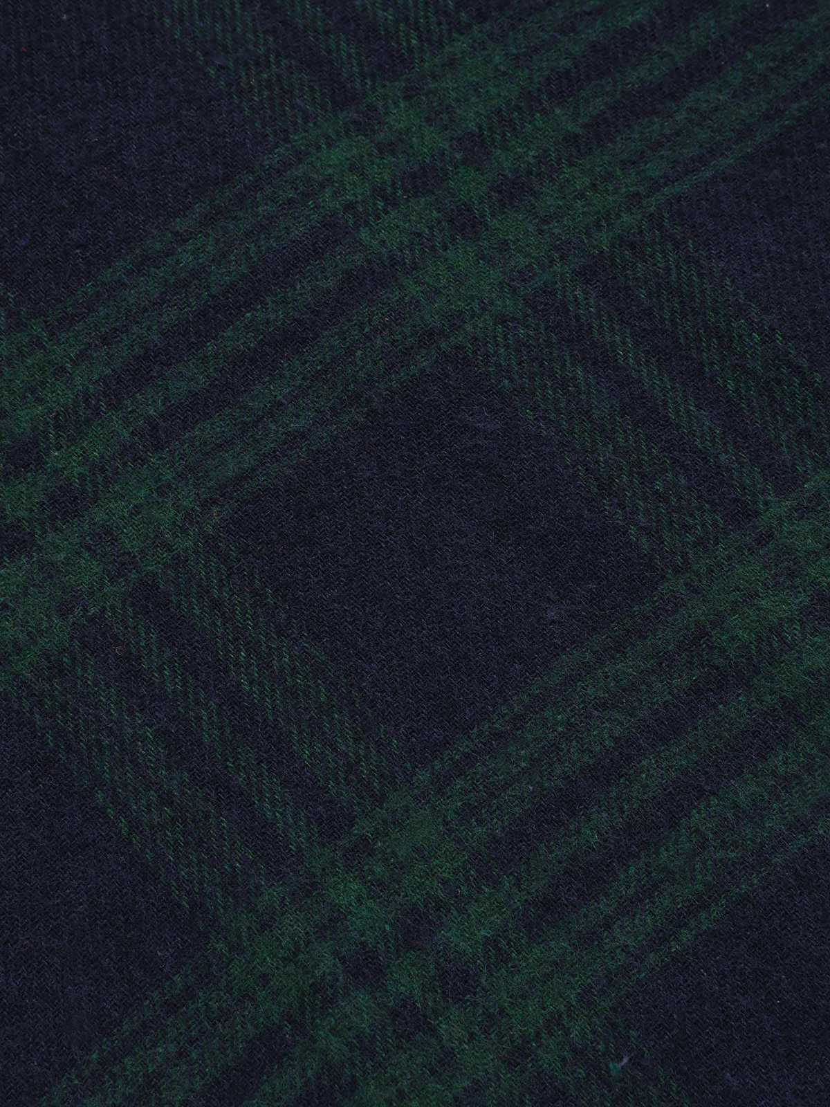 Grün 1950er Krawattenhals Plaids Patchwork Kleid - Image 9