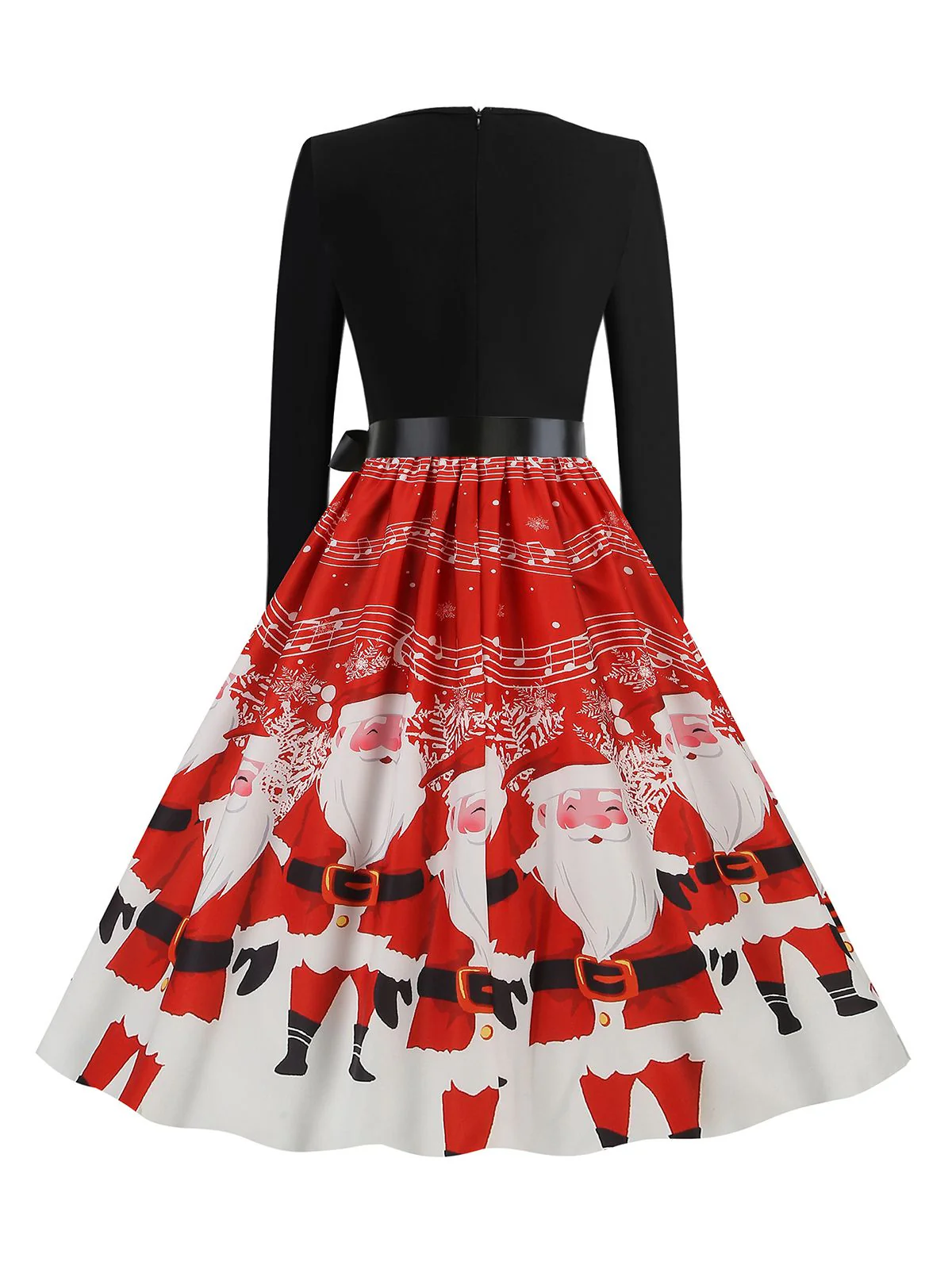Grün 1950er Weihnachten Gürtel Kleid - Image 6