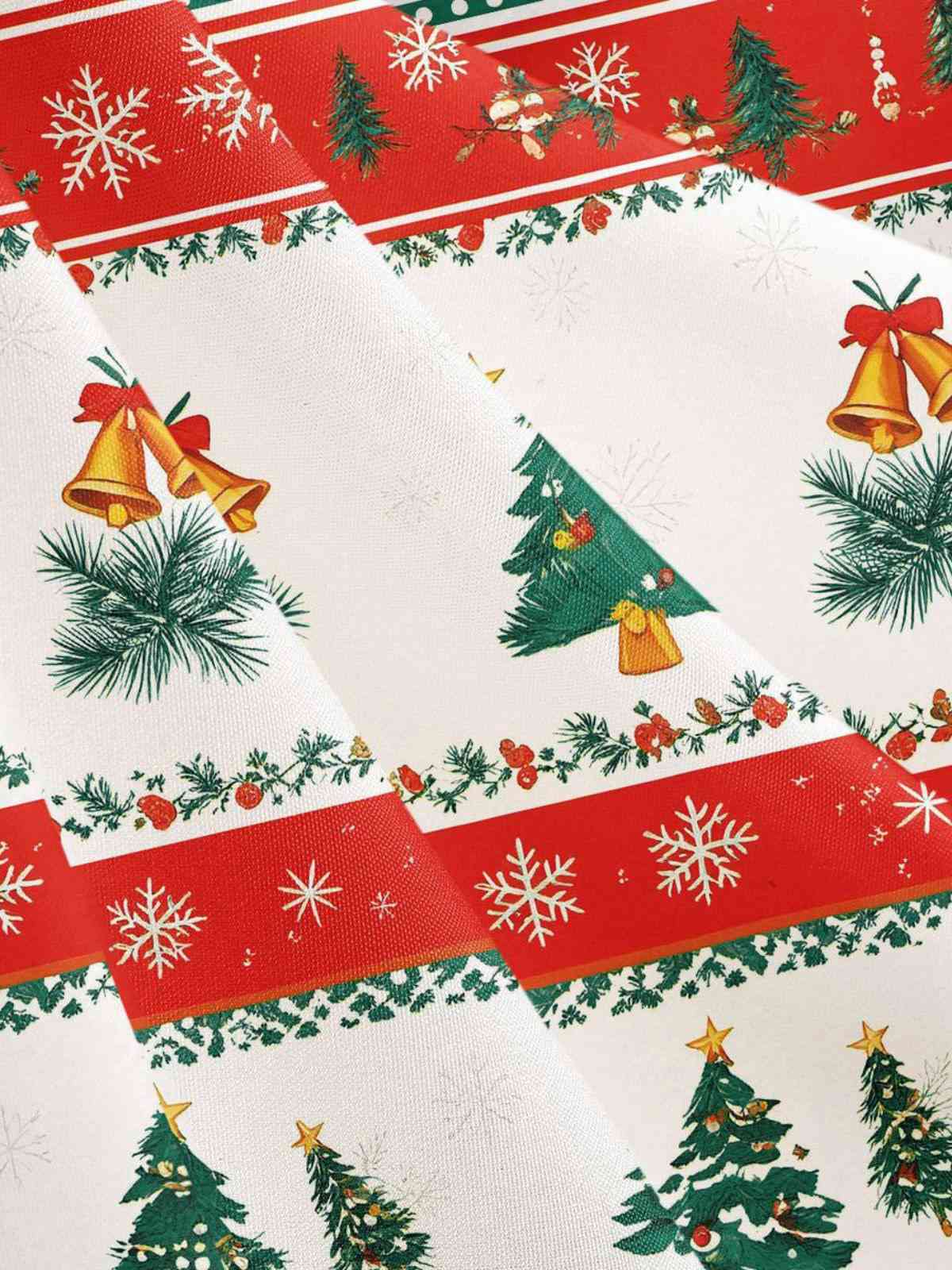 Grün 1950er Weihnachtsbaum Patchwork Bogen Gürtel Swing Kleid - Image 13