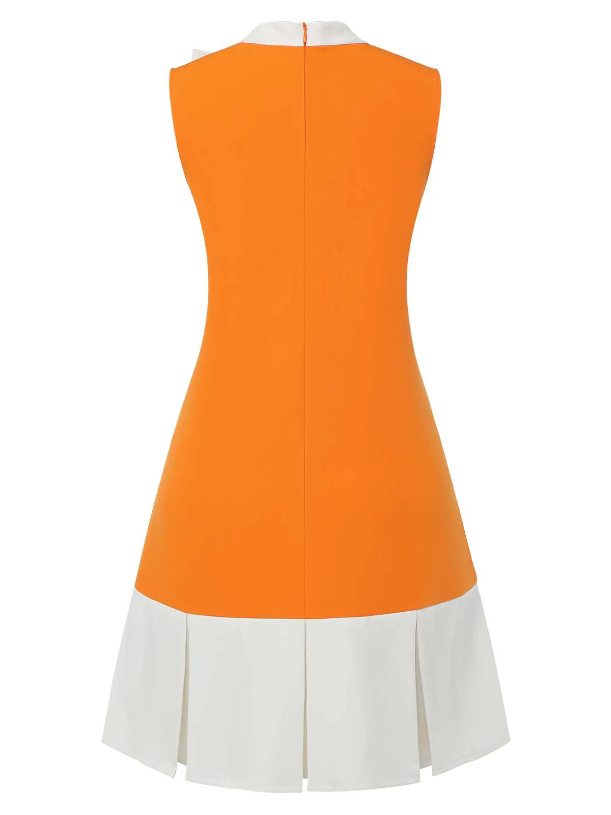 Grün 1960er Crew-Schleifenknoten Ärmelloses Kleid - Image 7