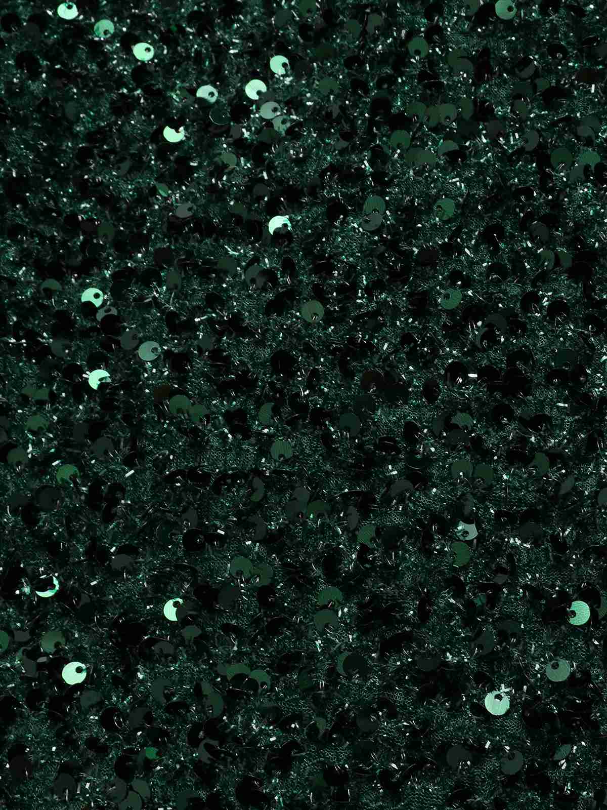 Grün 1960er V-Ausschnitt Pailletten Bleistiftkleid - Image 4