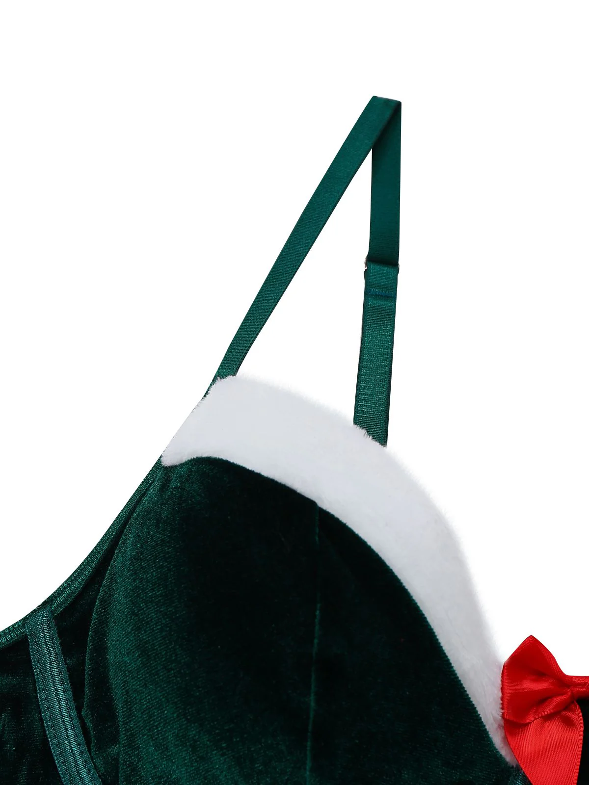 2PCS 1970 Weihnachten Samt Top & Rock Set - Image 9