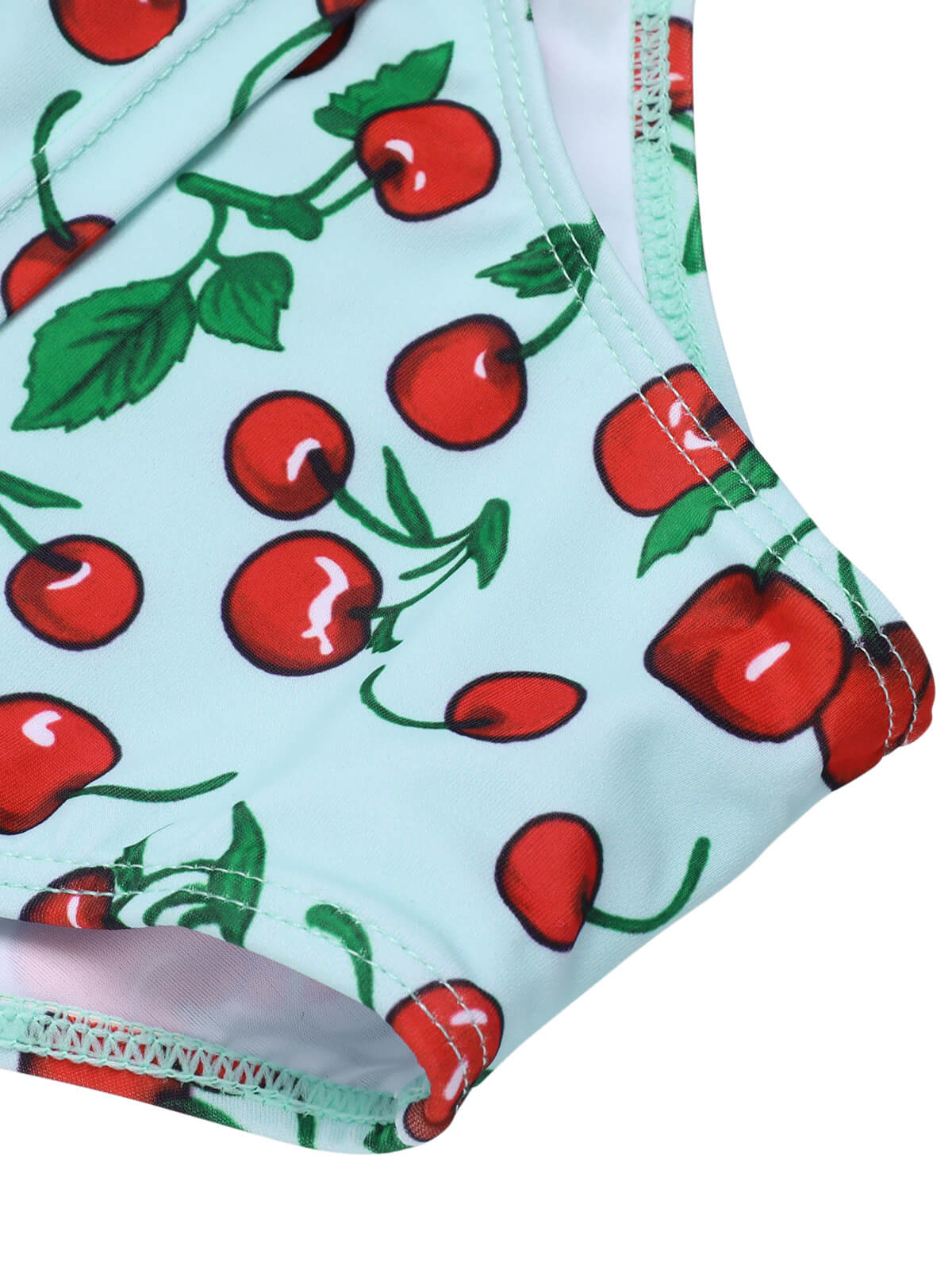 [Vorverkauf] Grün Kirschen Neckholder Badeanzug - Image 7