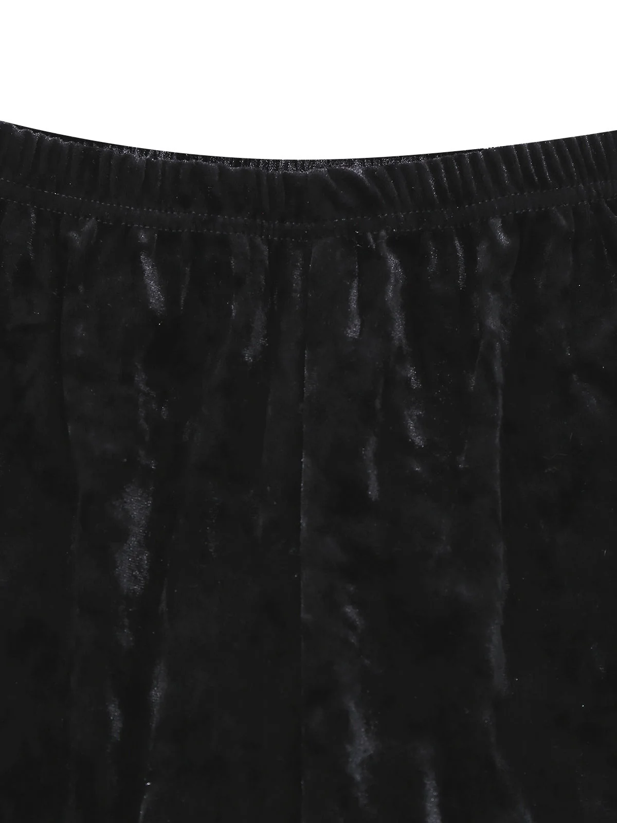 Grün & Schwarz 1960er Schimmer Samt Gekerbter Kragen Pyjama Set - Image 6