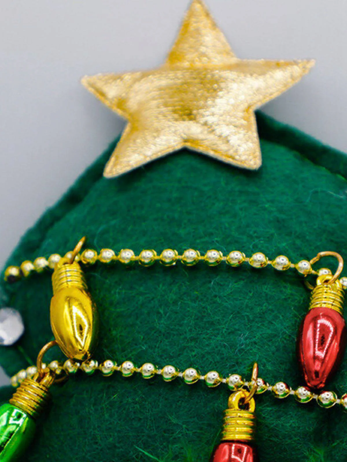 Grün Weihnachtsbaum Förmige Glühbirnen Stirnband - Image 2