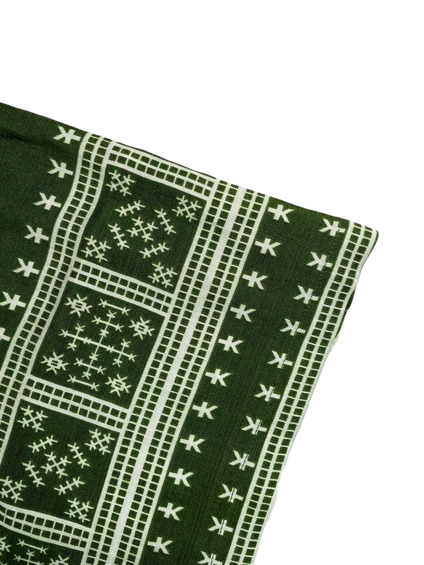 Grüne 70er Top & Hose mit Blumen-Print und Spaghettiträgern - Image 7