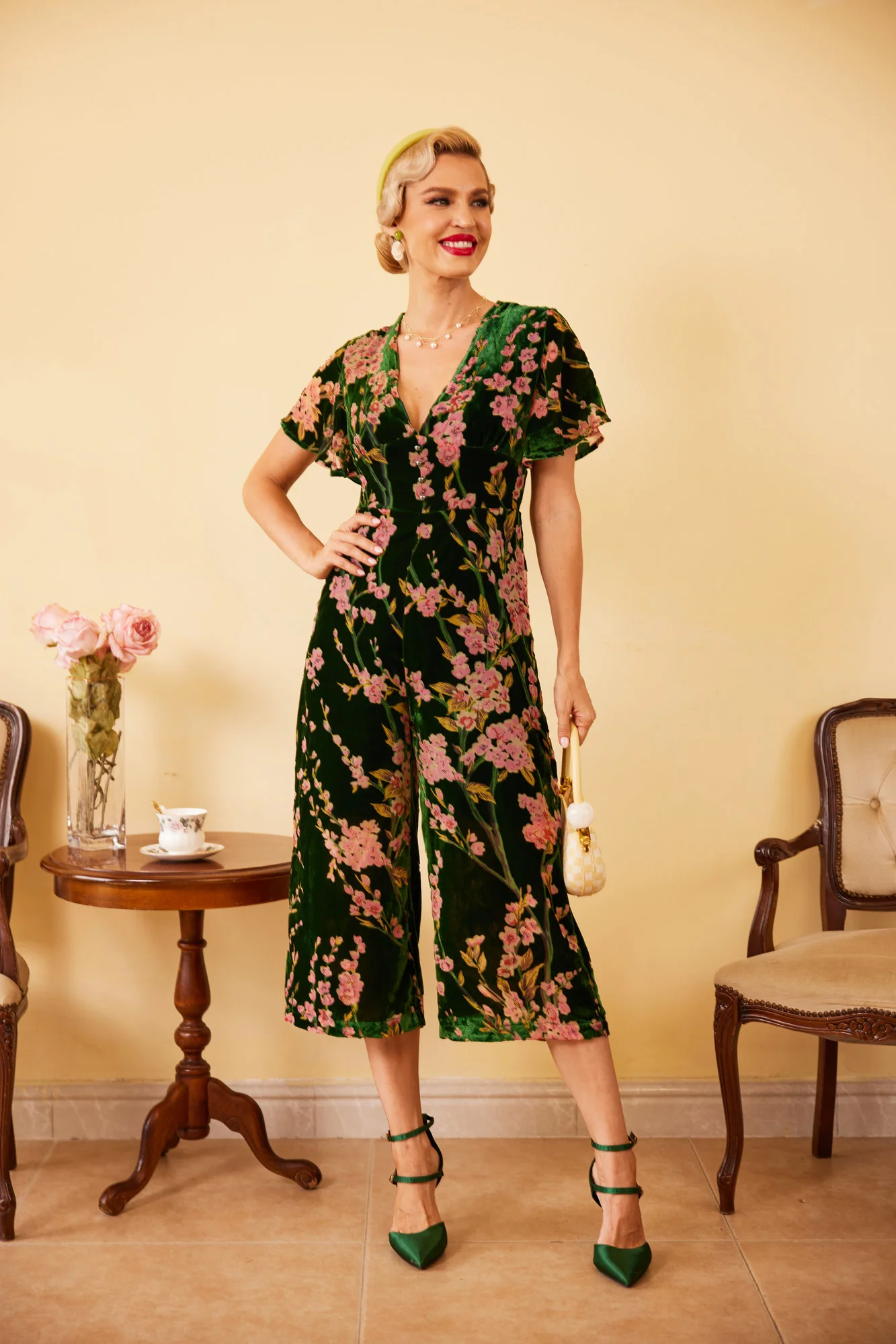 GRÜNER VINTAGE SAMT JUMPSUIT - Image 11