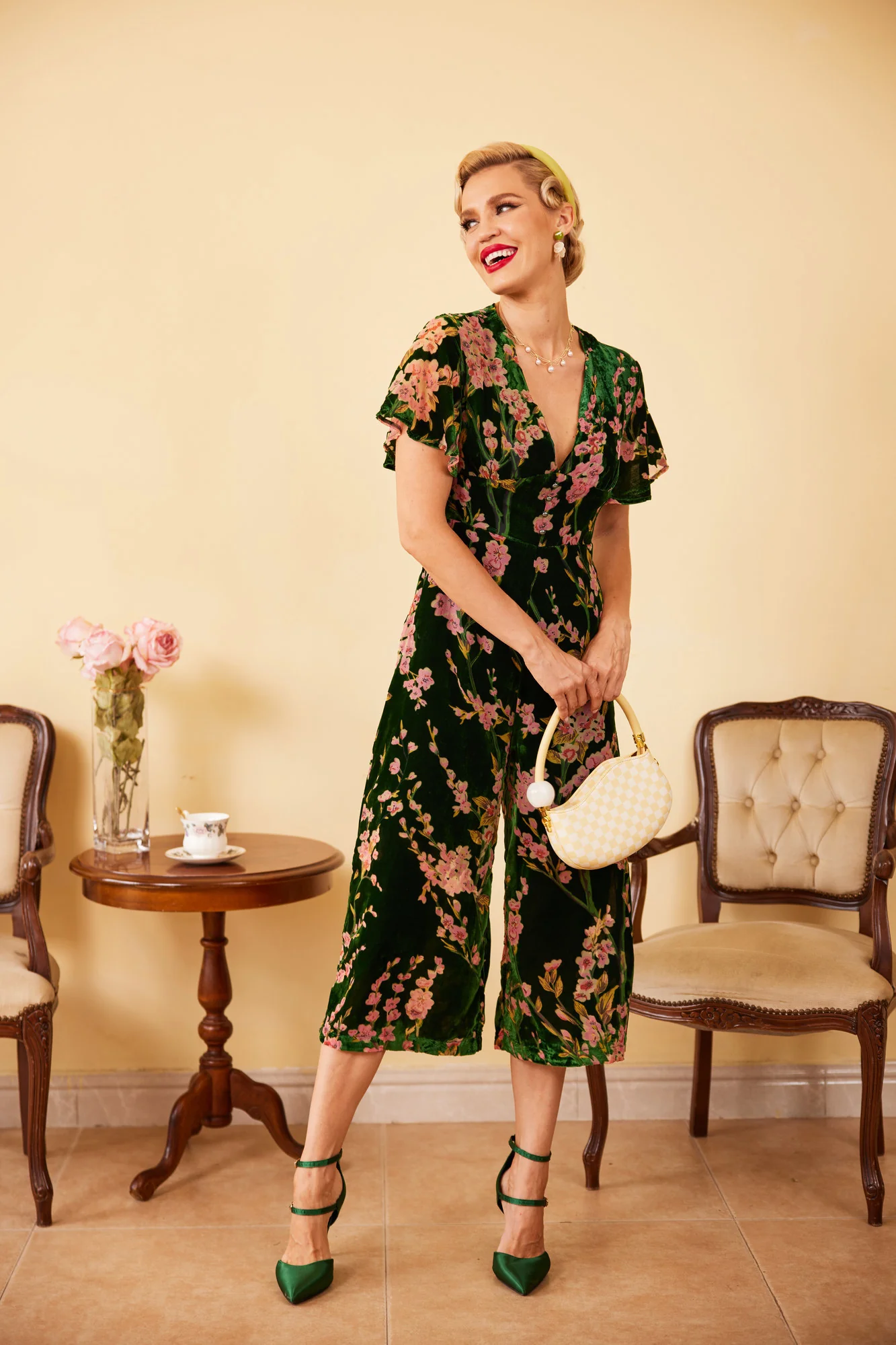 GRÜNER VINTAGE SAMT JUMPSUIT - Image 12