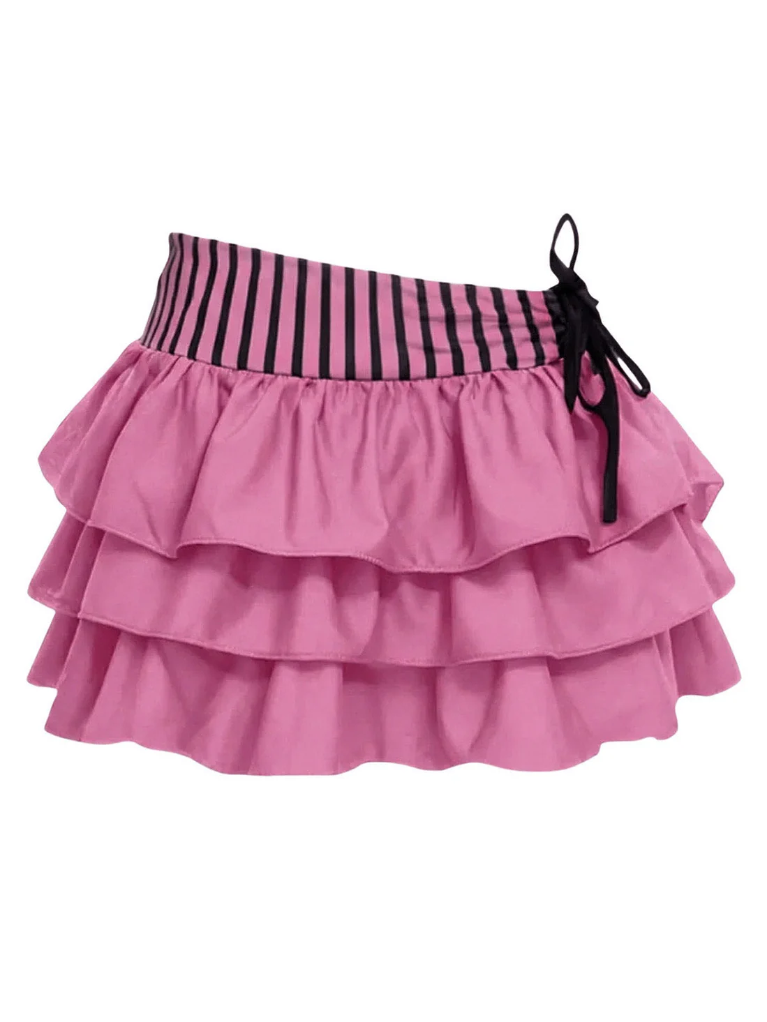 2PCS Grau 1960er Streifen Bikini Set & Gestuft Cover-Up - Image 10