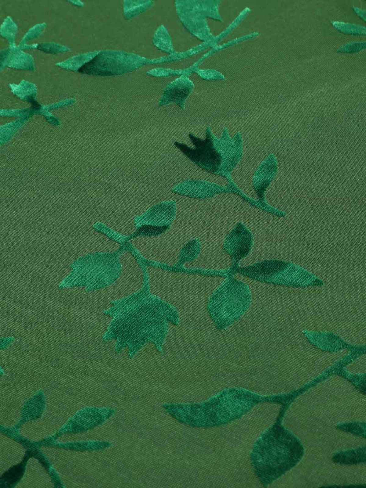 Grün 1930er Vintage Blumen Vintage Kleid - Image 8