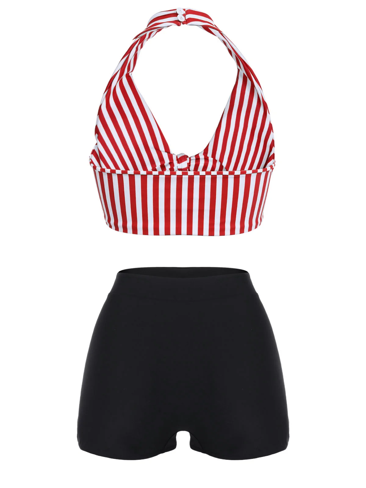 GRÜNES HALFTER STREIFEN BIKINI SET - Image 12