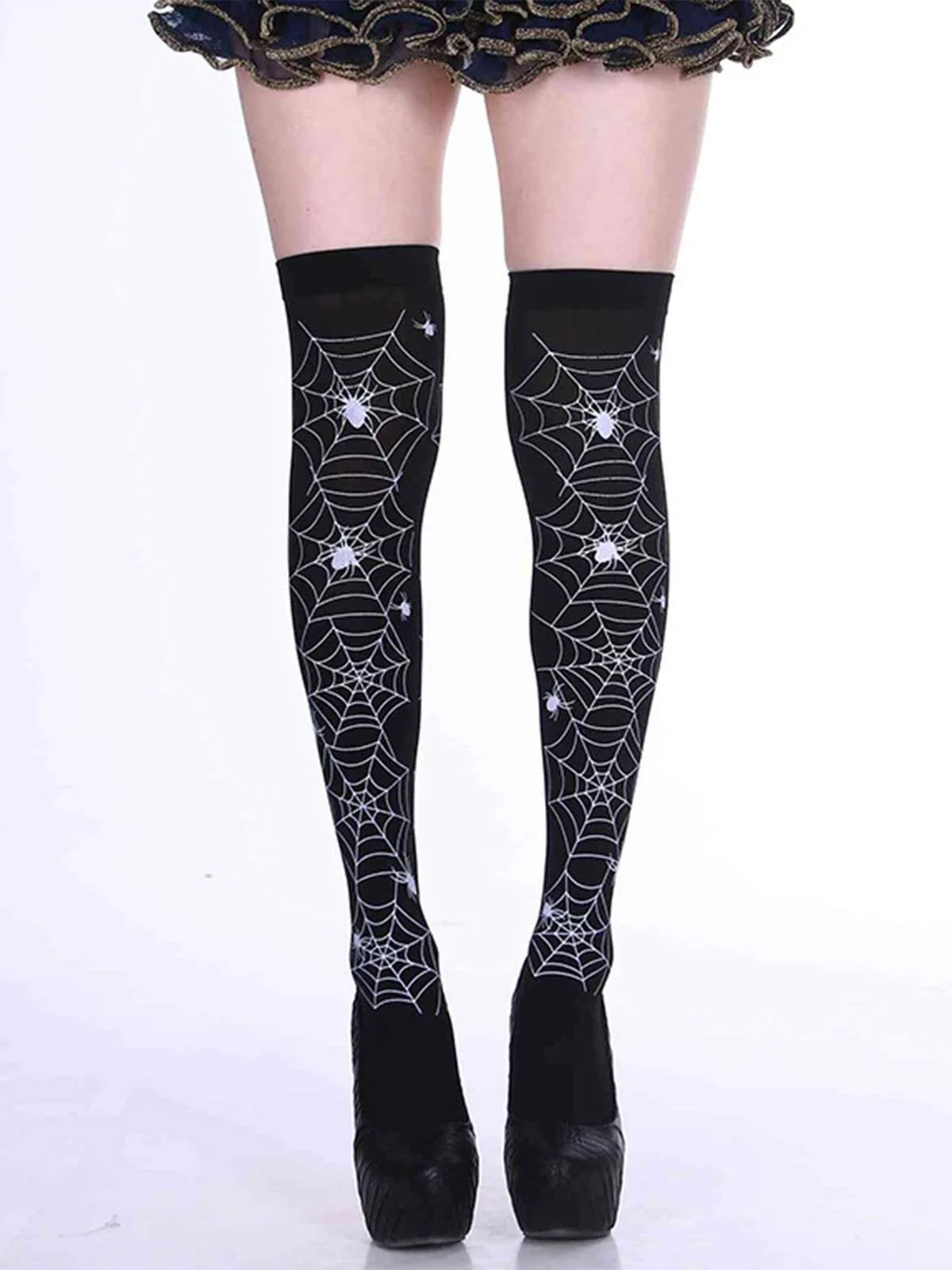 Halloween Gothic Blut Over-Knee Socken - Image 6
