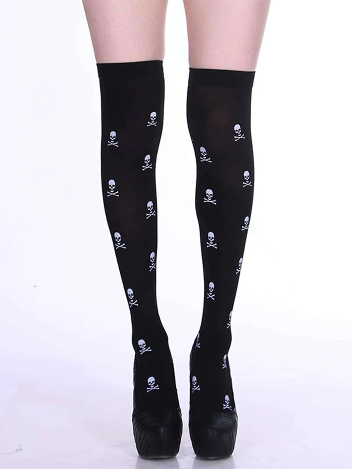 Halloween Gothic Blut Over-Knee Socken - Image 7