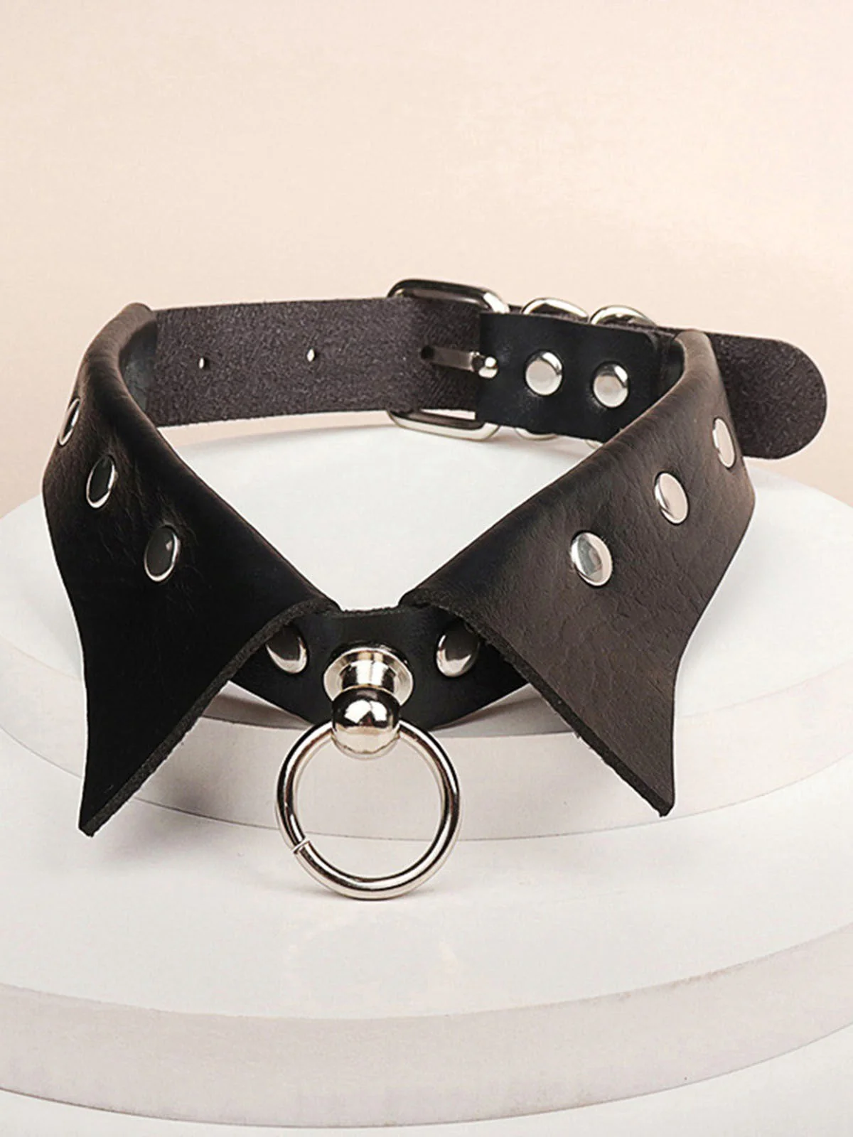 Halloween Gothic Kunstleder Kragen Choker Halskette - Image 2
