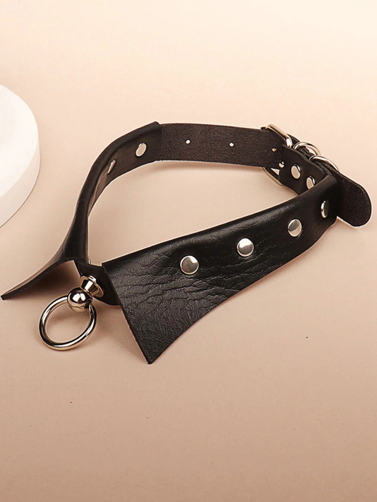 Halloween Gothic Kunstleder Kragen Choker Halskette - Image 3