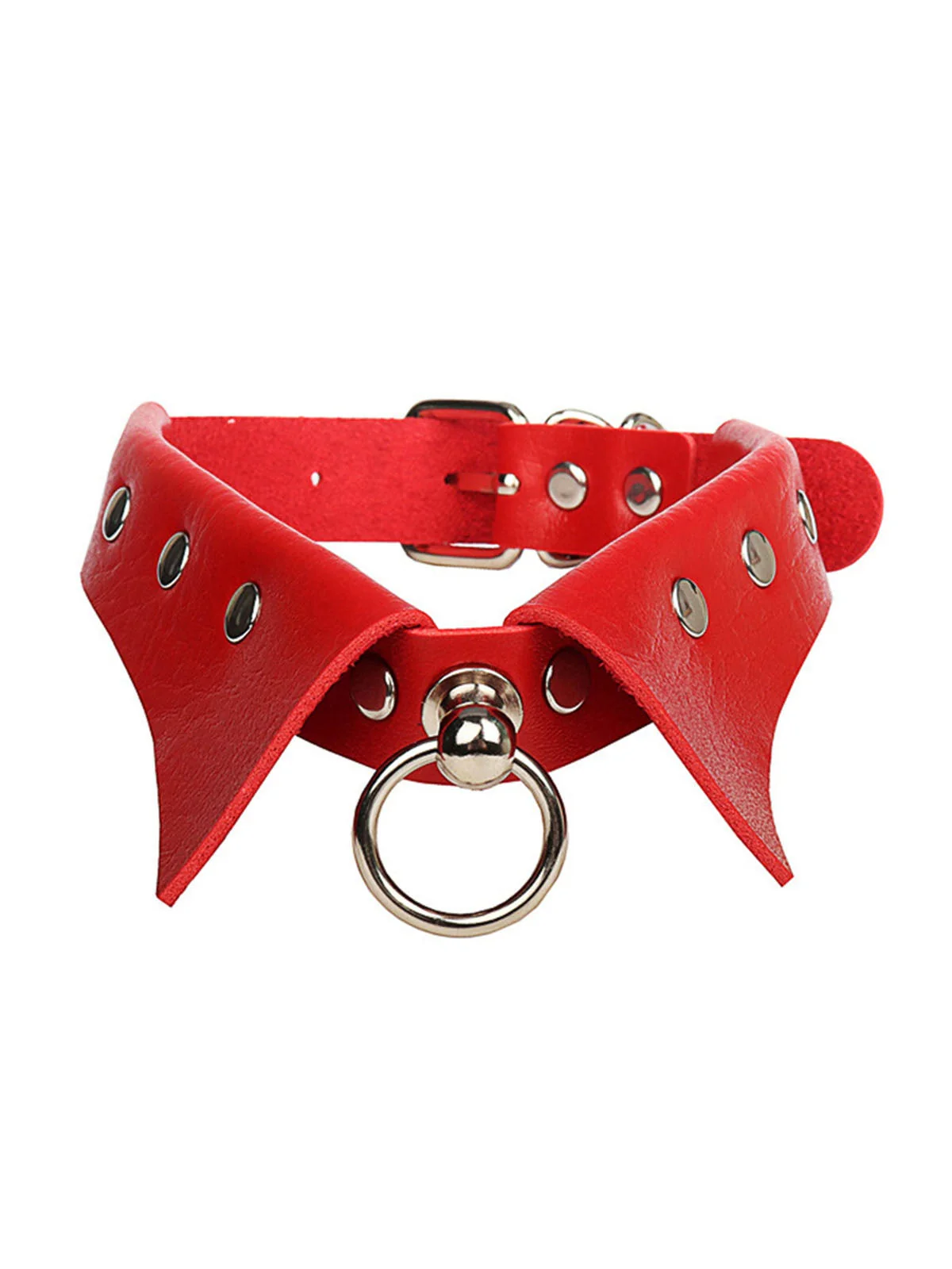 Halloween Gothic Kunstleder Kragen Choker Halskette - Image 7