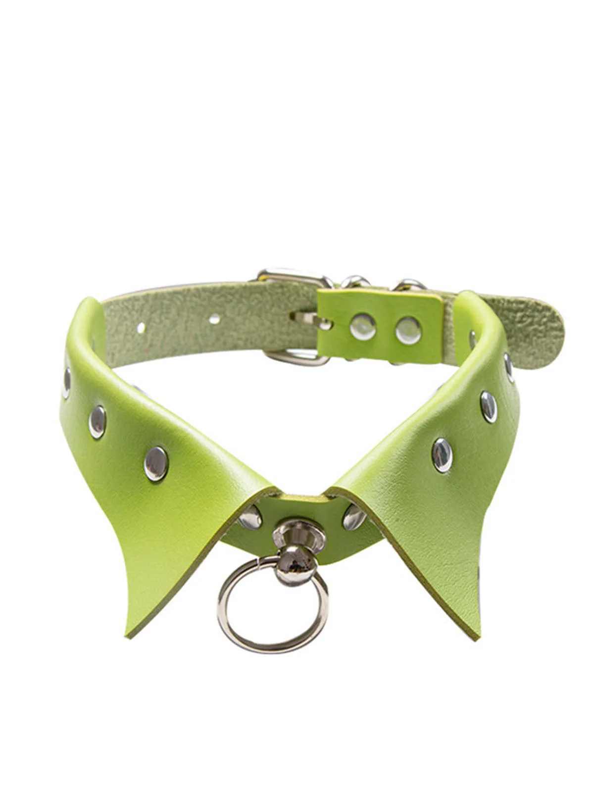 Halloween Gothic Kunstleder Kragen Choker Halskette - Image 9