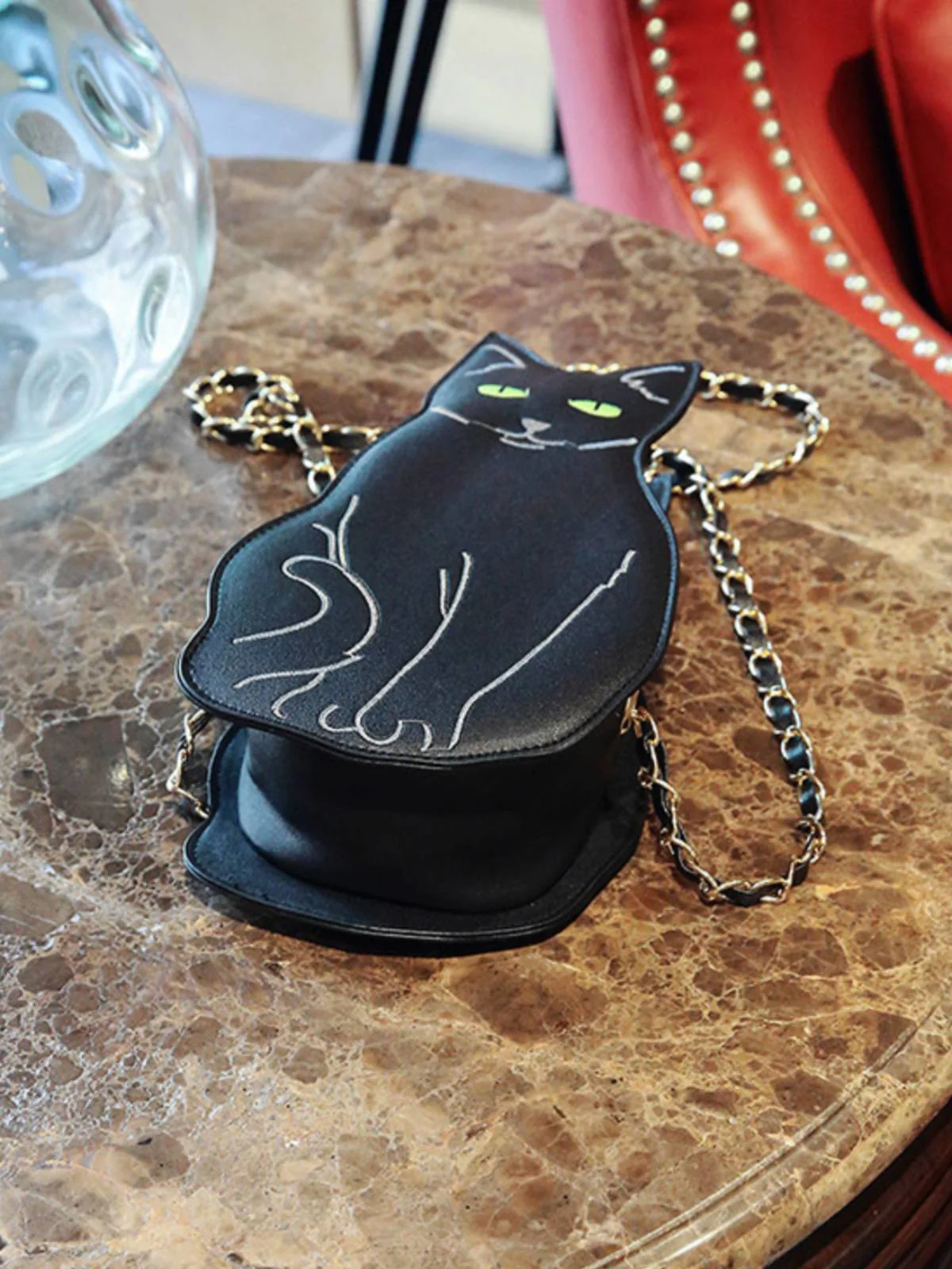 Schwarz Halloween Nette Katze Tasche - Image 5