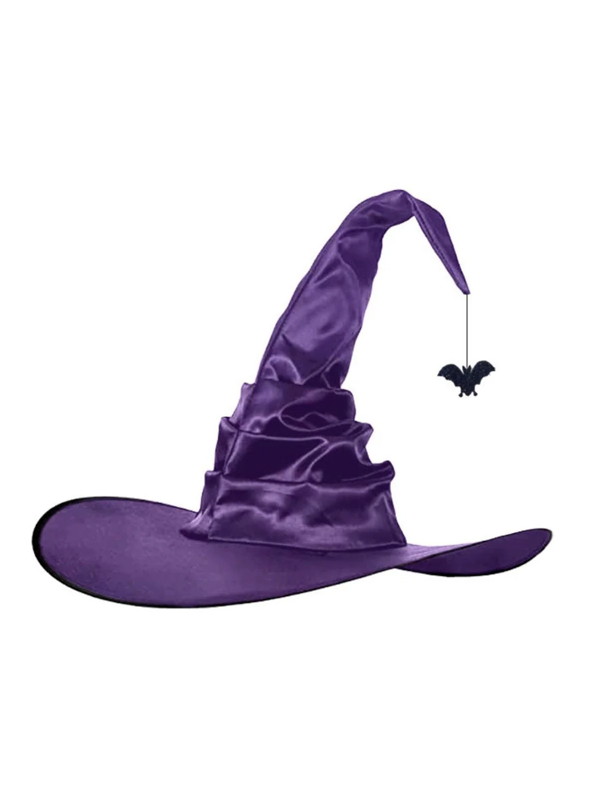 Halloween Spinne Satin Hexenhut - Image 2