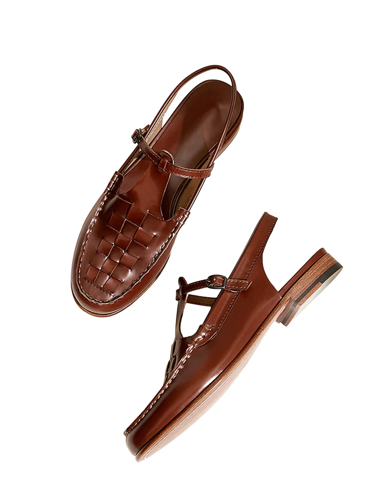 Handgeflochtene Retro Zehensandalen - Image 11
