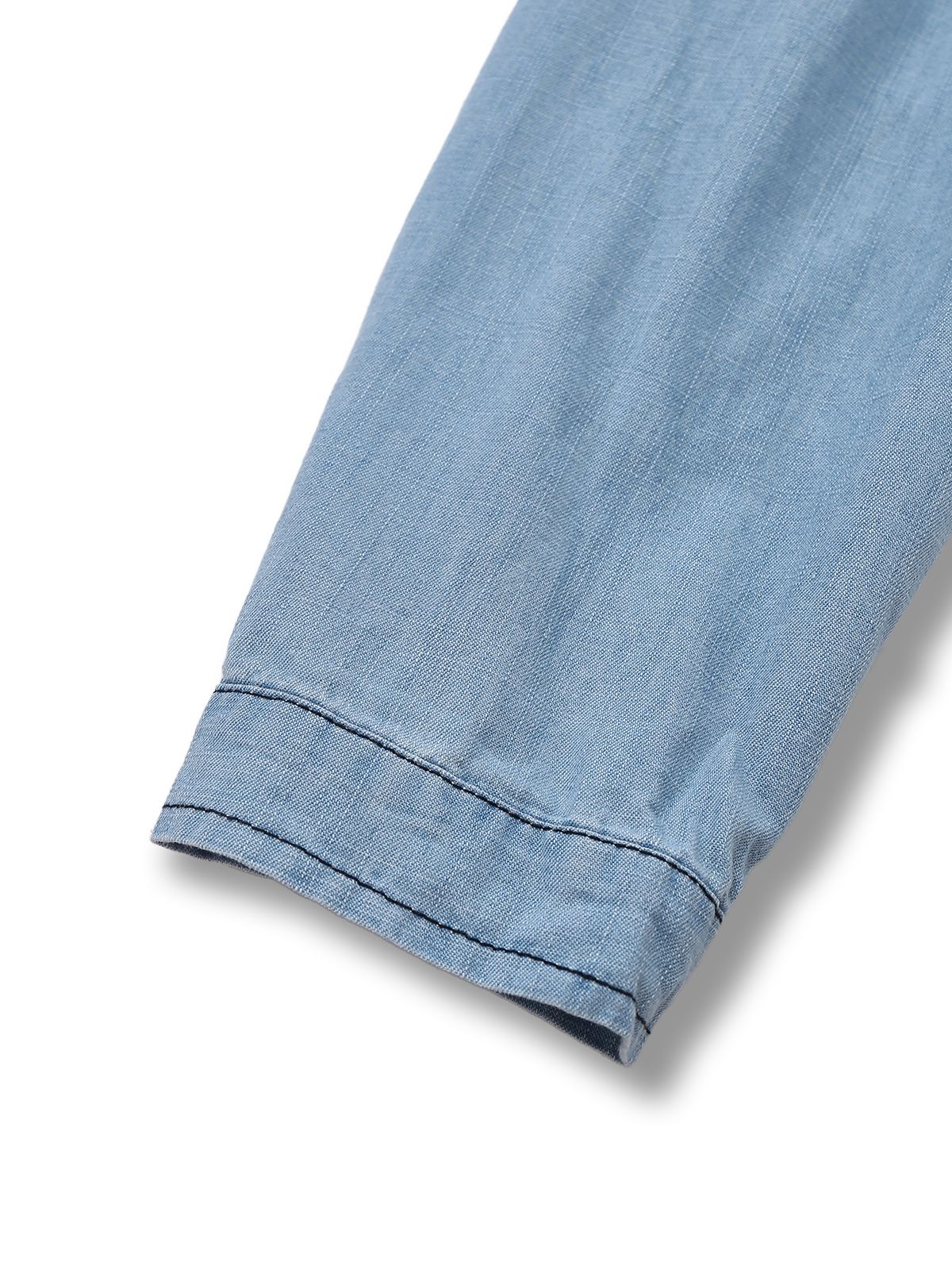 Hellblau 1950er Denim Taste Revers Romper - Image 5