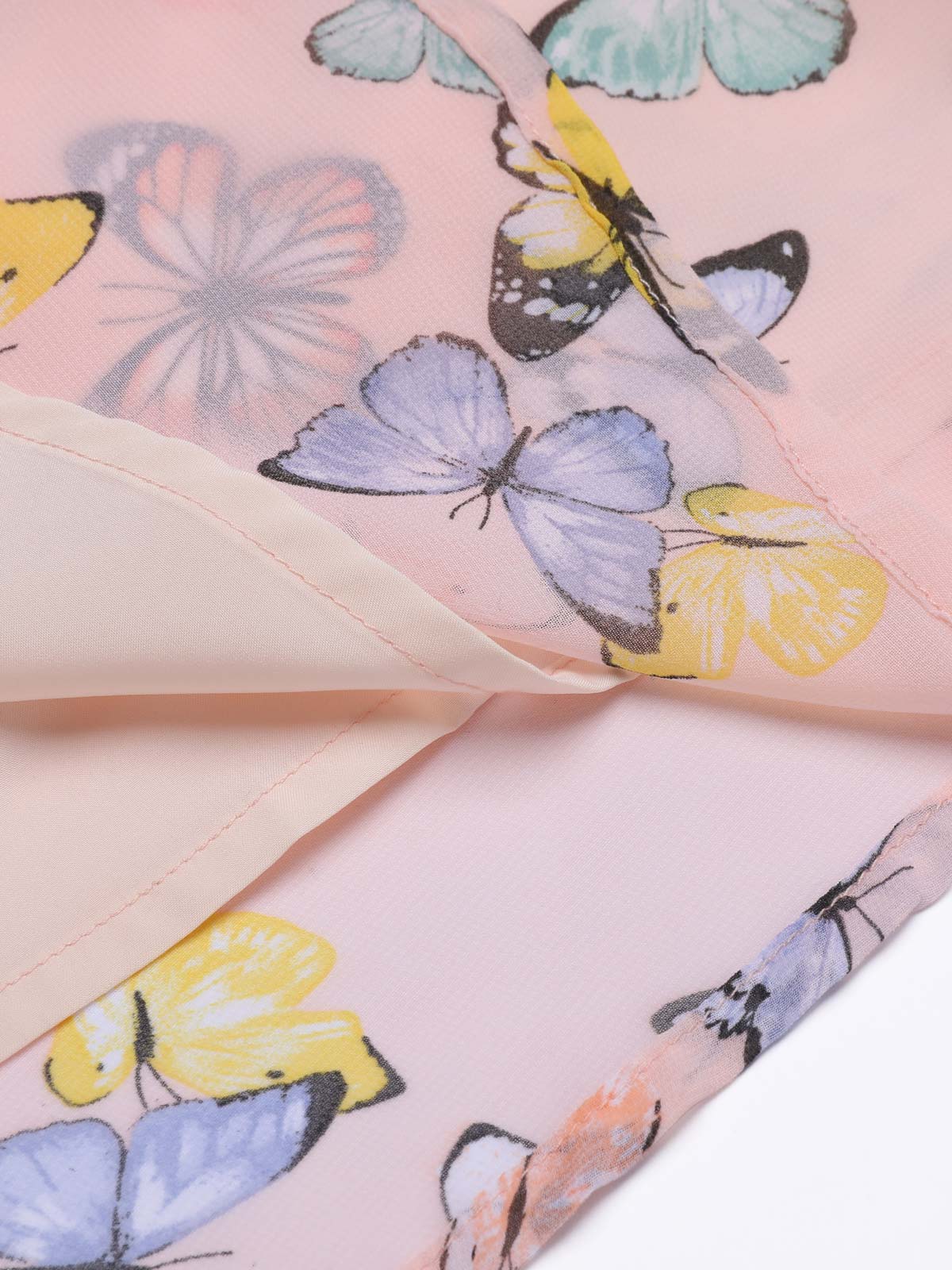 [Vorverkauf] Hellrosa 1930er Schmetterling Träger Schnürung Kleid - Image 9
