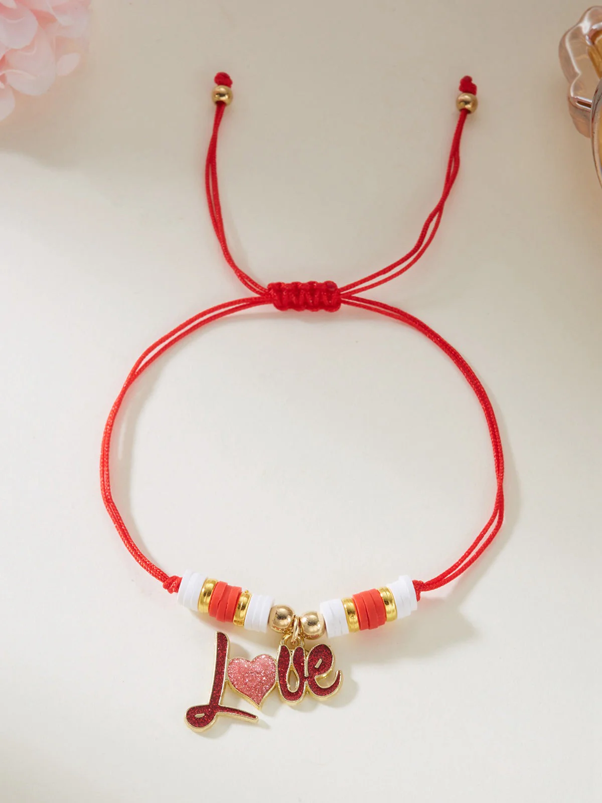 Herz Liebe Verstellbar Gewebt Valentinstag Armband - Image 4
