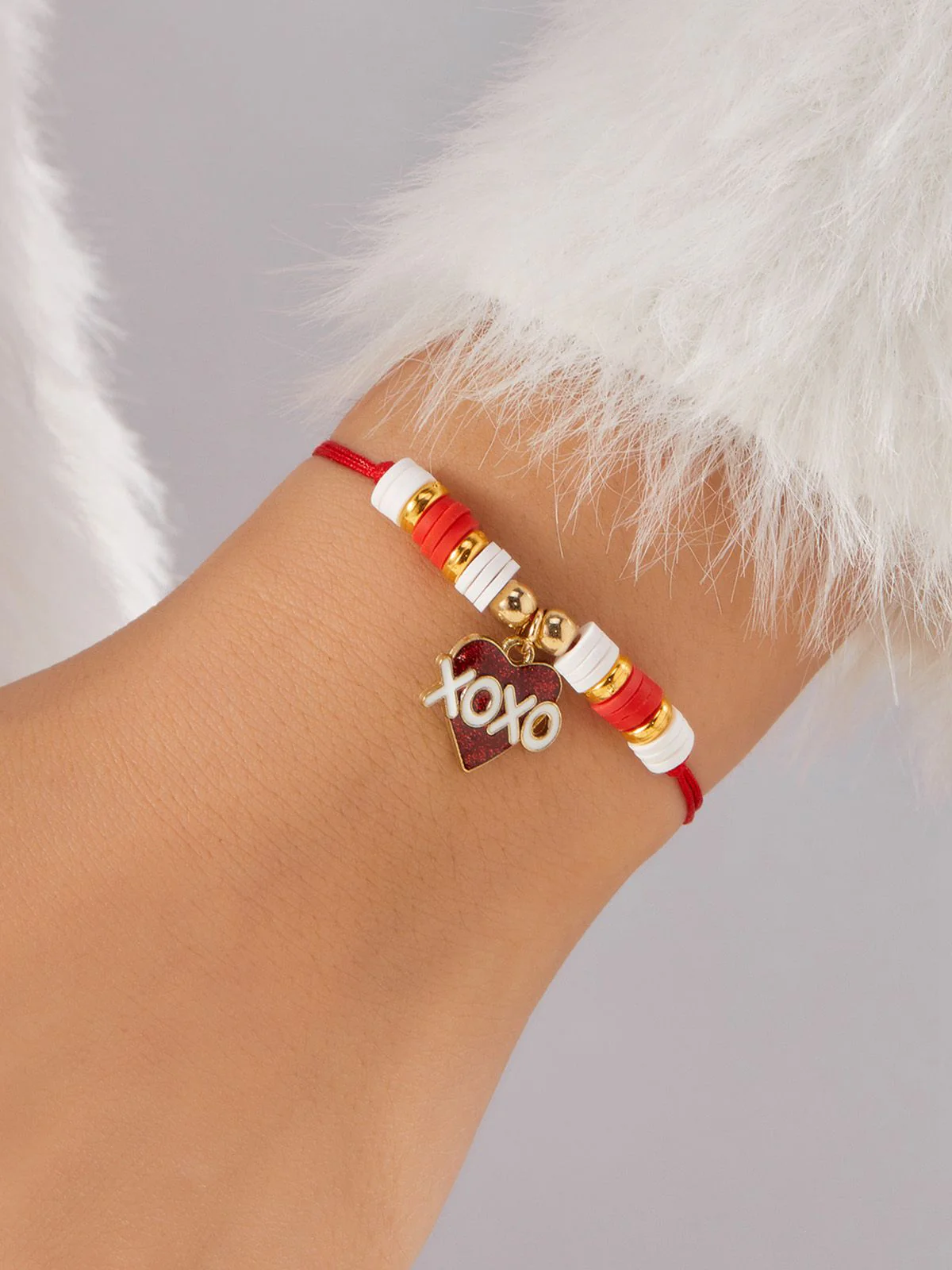 Herz Liebe Verstellbar Gewebt Valentinstag Armband - Image 8