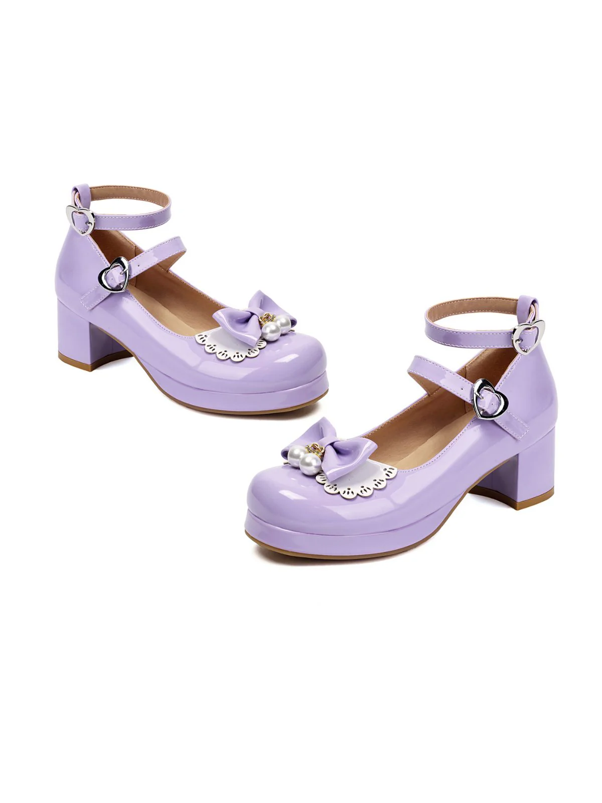 Herz Perle Bogen Mary Jane Heels - Image 10