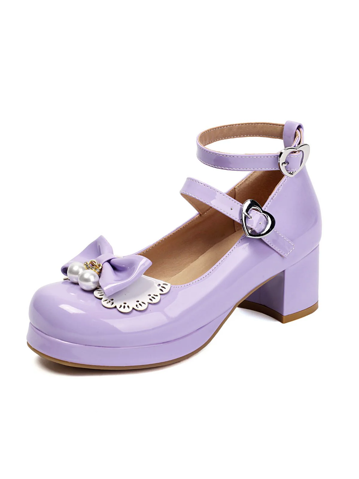 Herz Perle Bogen Mary Jane Heels - Image 11
