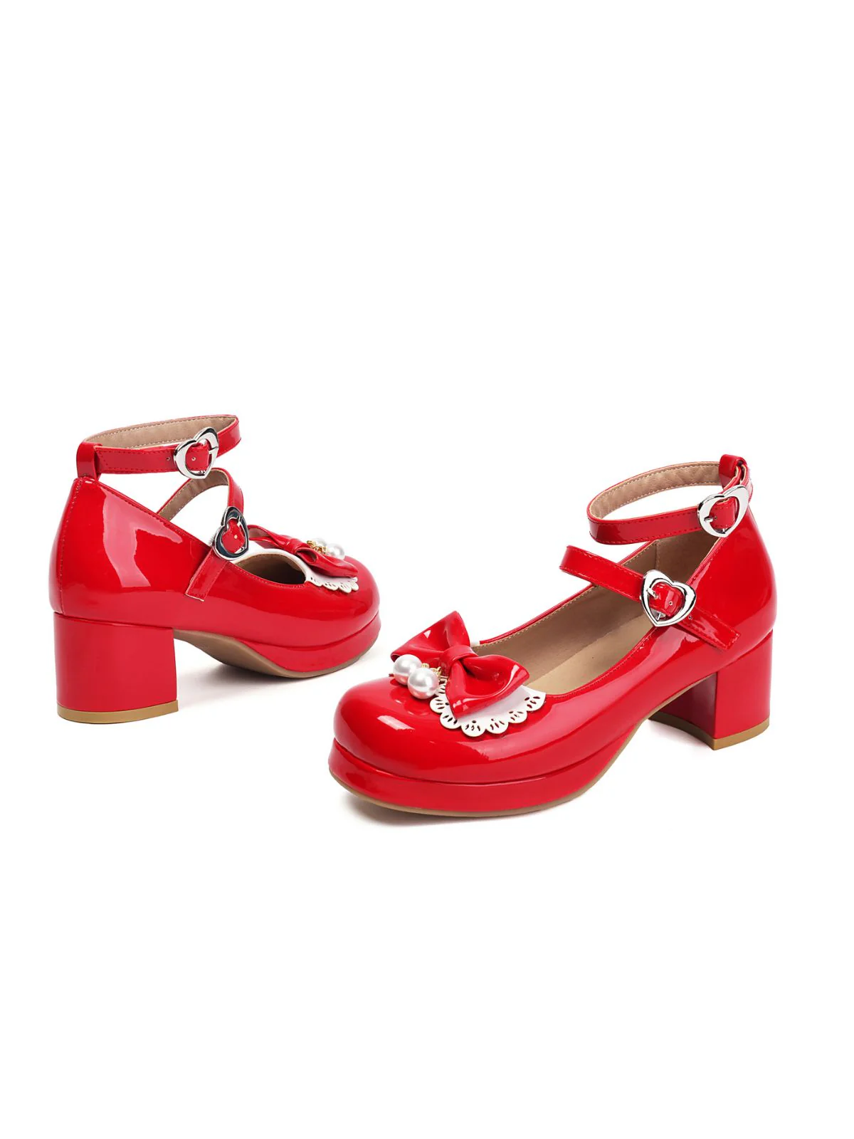 Herz Perle Bogen Mary Jane Heels - Image 14
