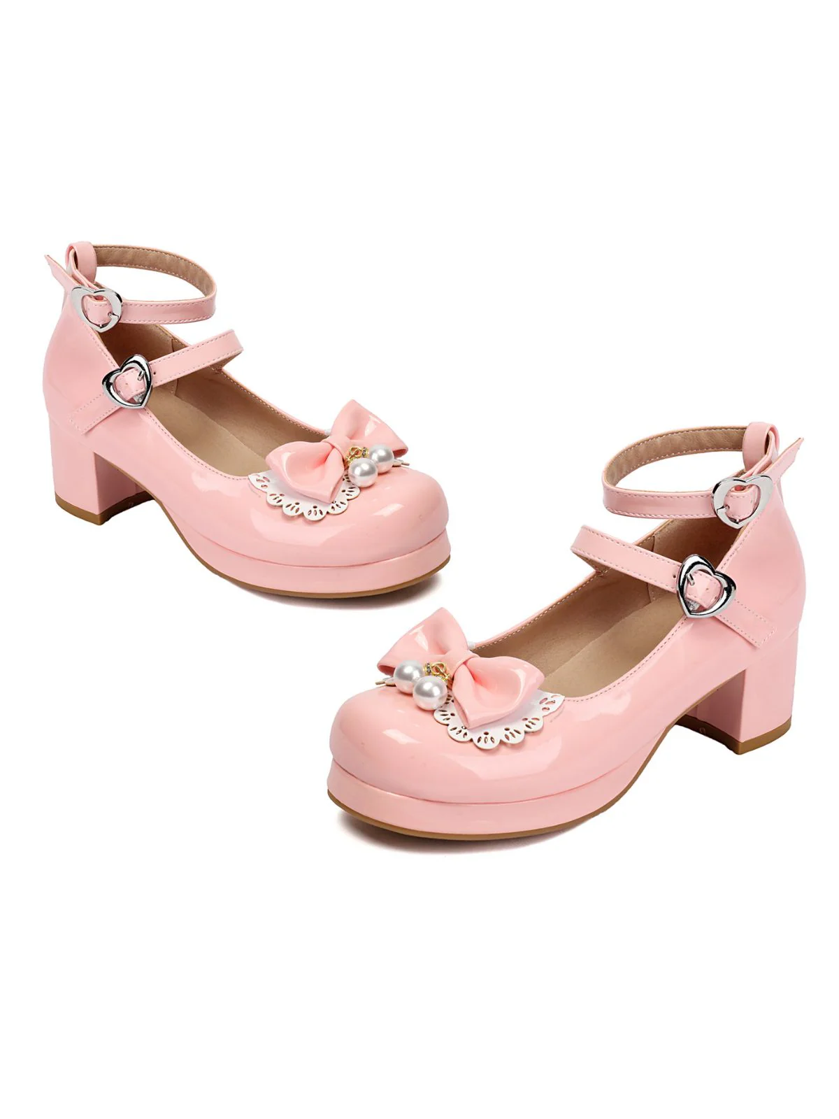 Herz Perle Bogen Mary Jane Heels - Image 4
