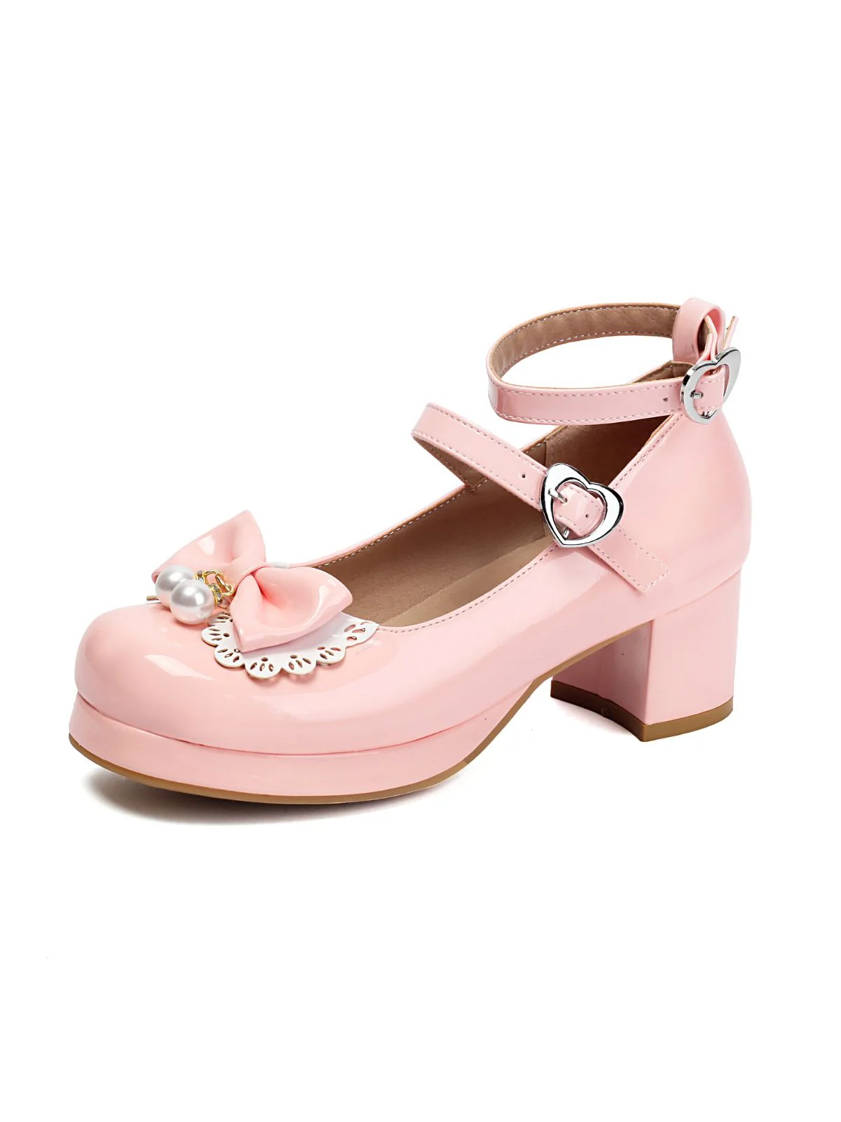Herz Perle Bogen Mary Jane Heels - Image 5