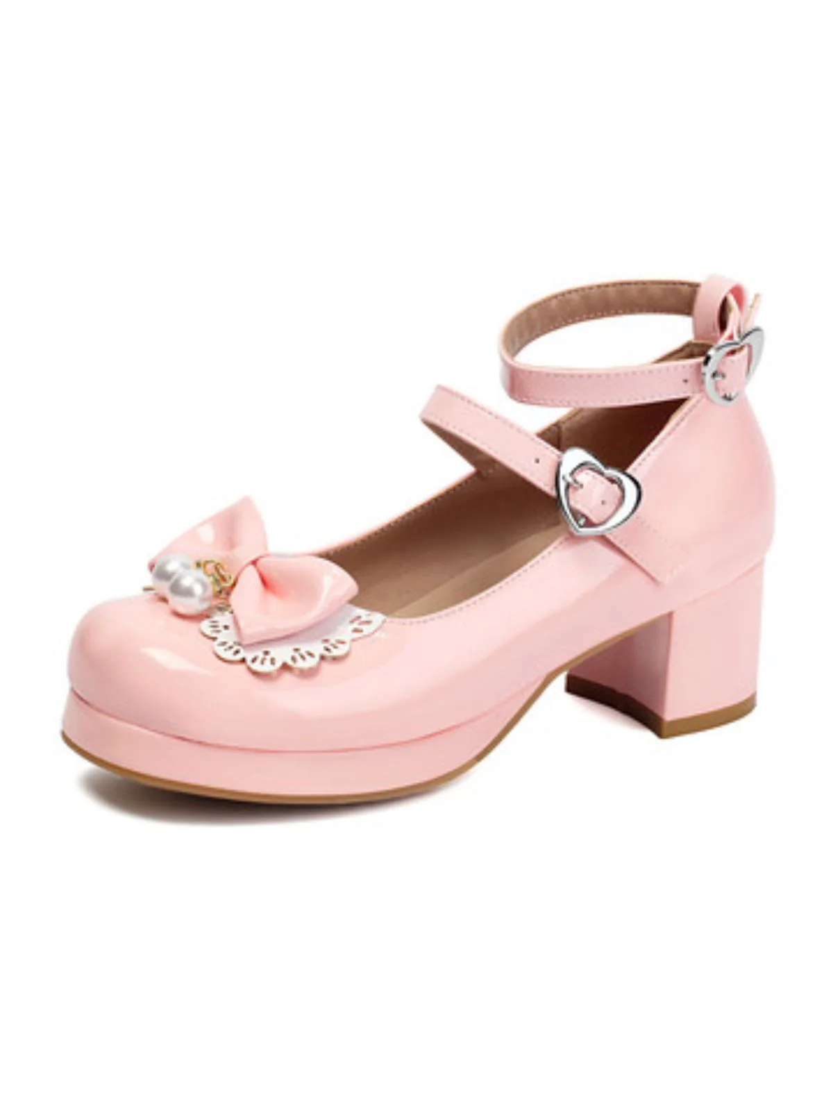 Herz Perle Bogen Mary Jane Heels - Image 6