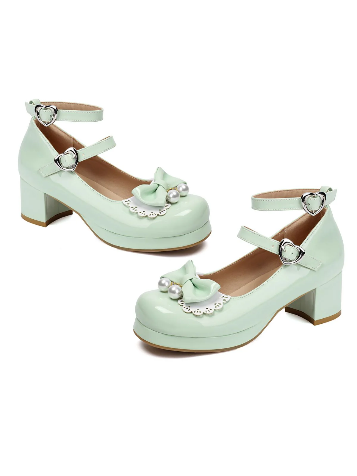 Herz Perle Bogen Mary Jane Heels - Image 8