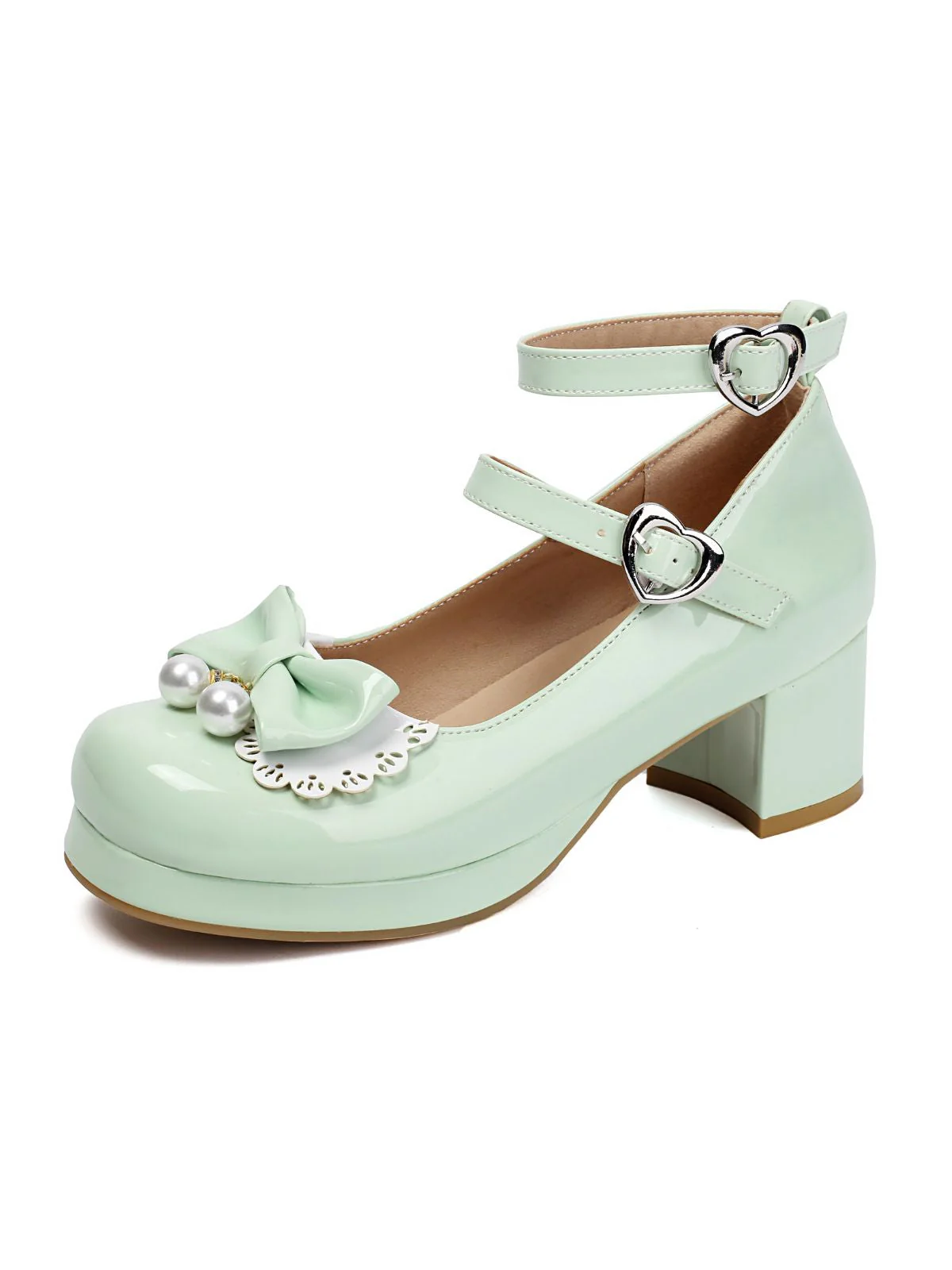 Herz Perle Bogen Mary Jane Heels - Image 9