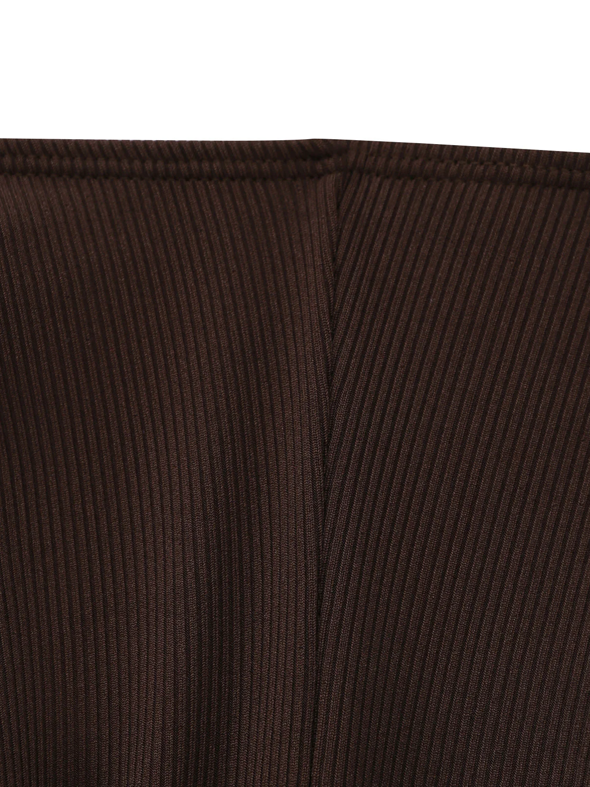 Kaffeebraun 1950er Halter Kordelzug Gerafft Tankini Set - Image 6