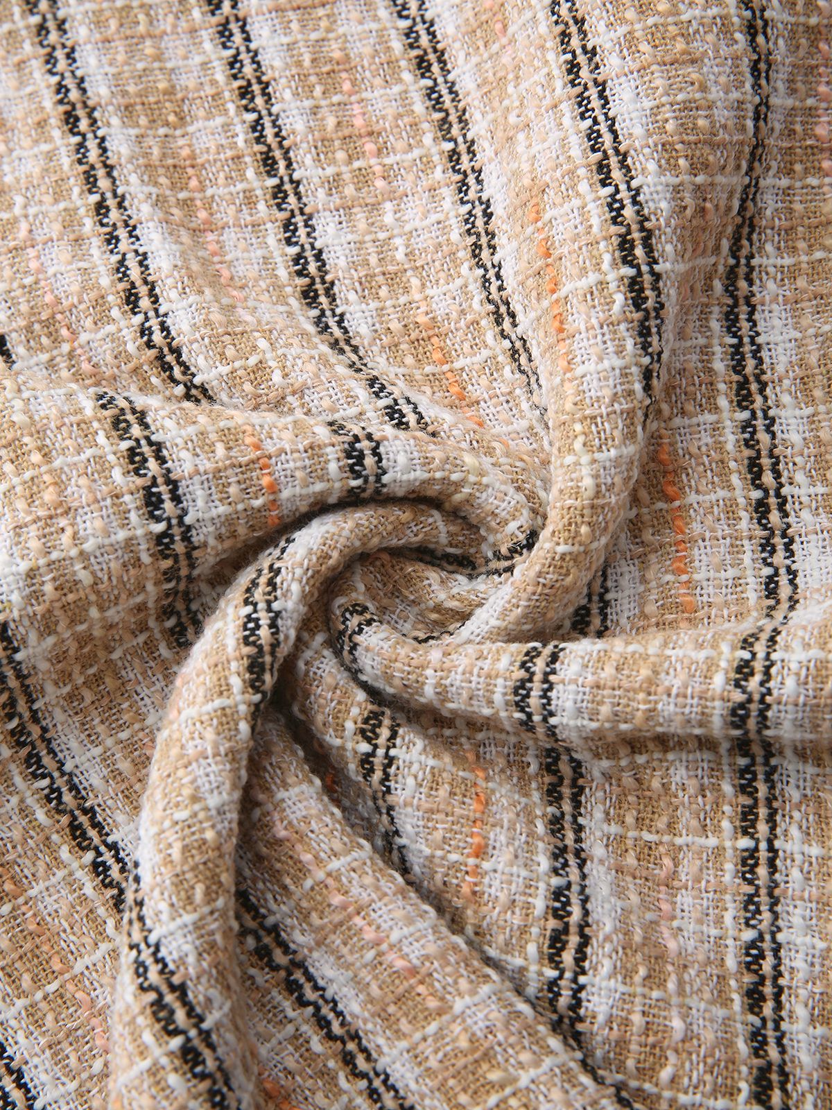 Khaki 1940er Vintage Patchwork Langärmel Kleid - Image 6
