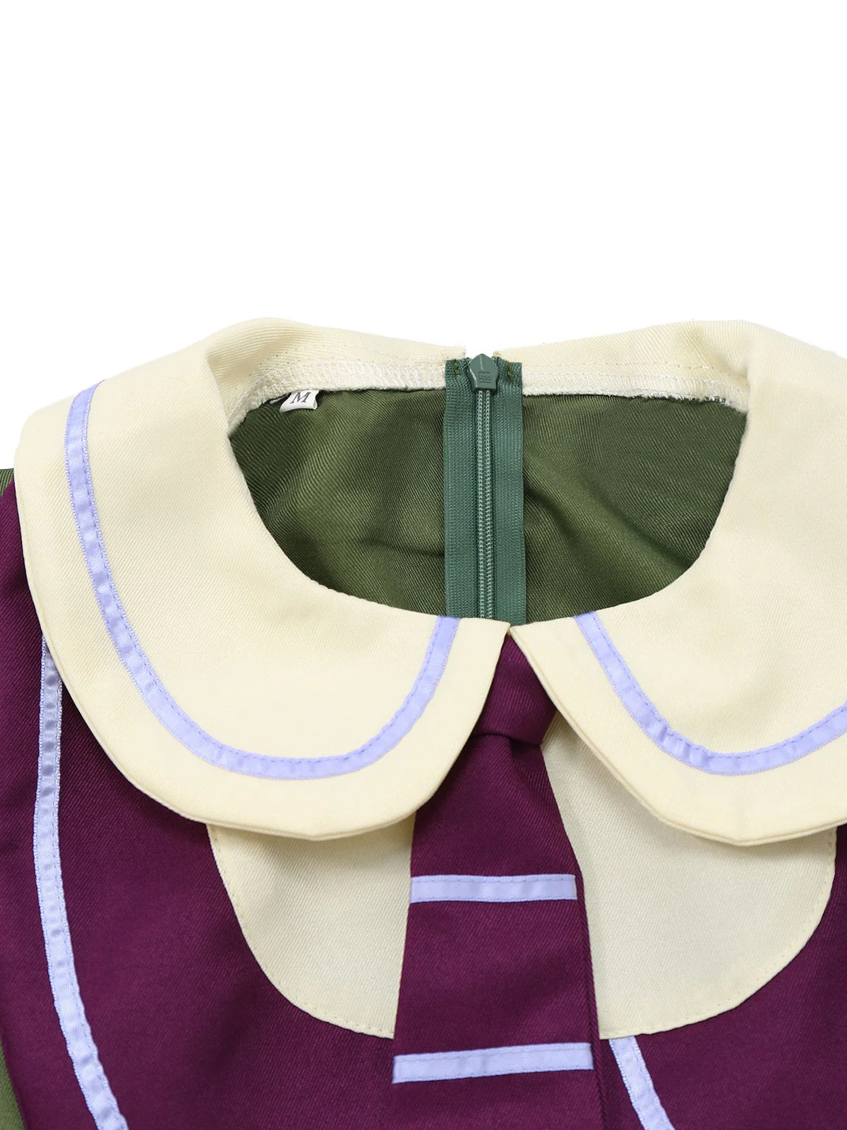 Khaki 1960er Fuchs Zweiteiler-Imitat Kleid Set - Image 3