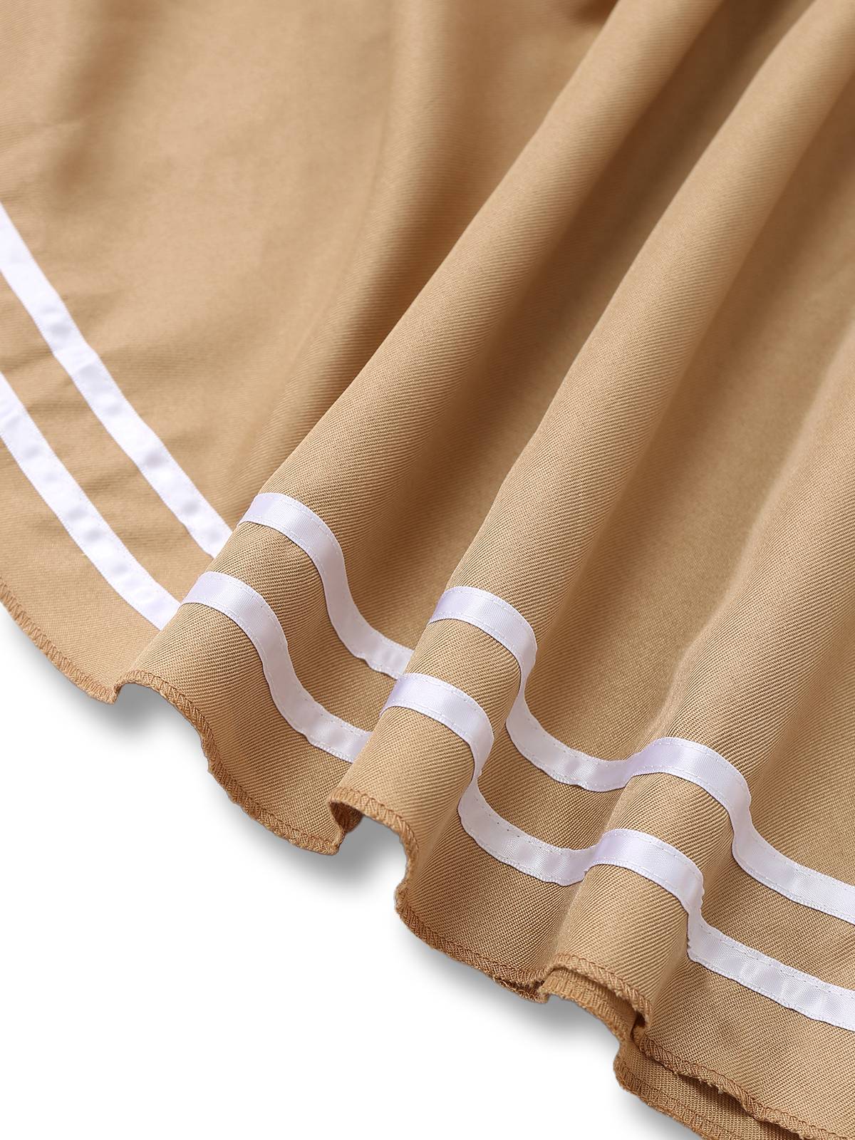 Khaki 1960er Fuchs Zweiteiler-Imitat Kleid Set - Image 5